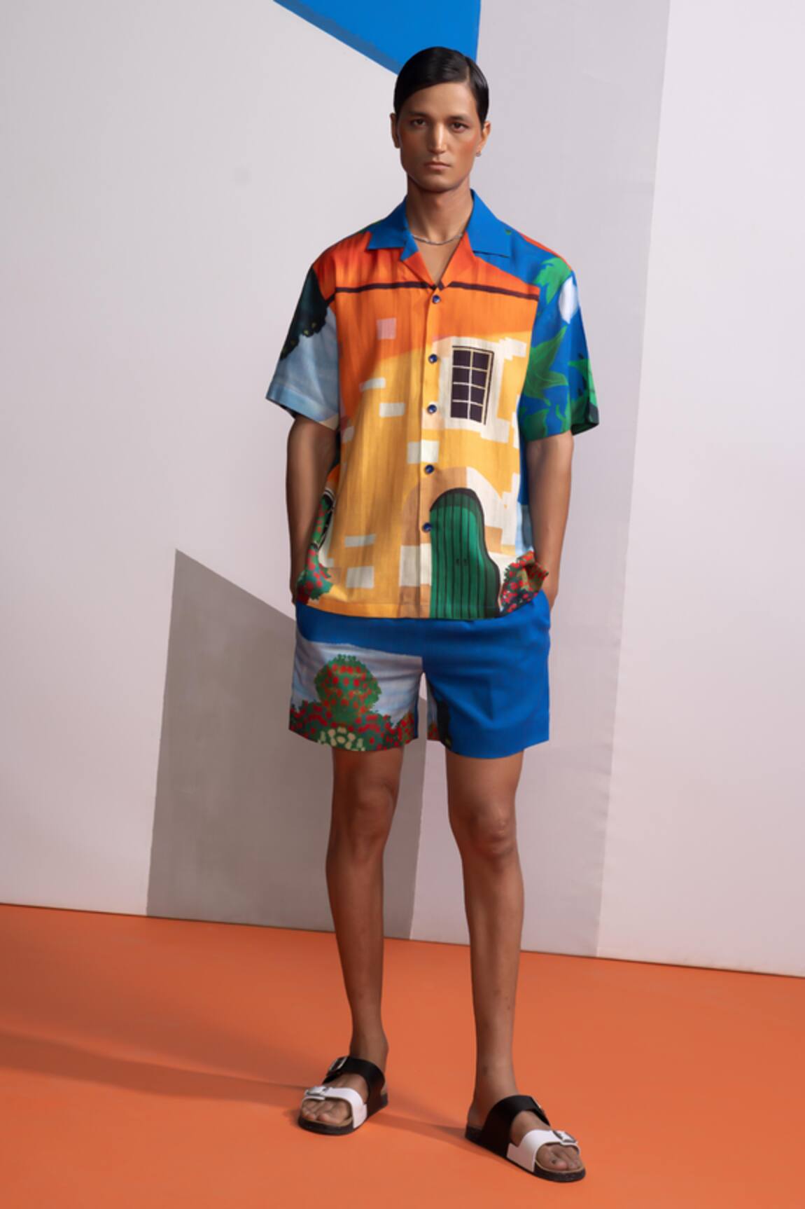 Nautanky House Print Shirt & Shorts Set 