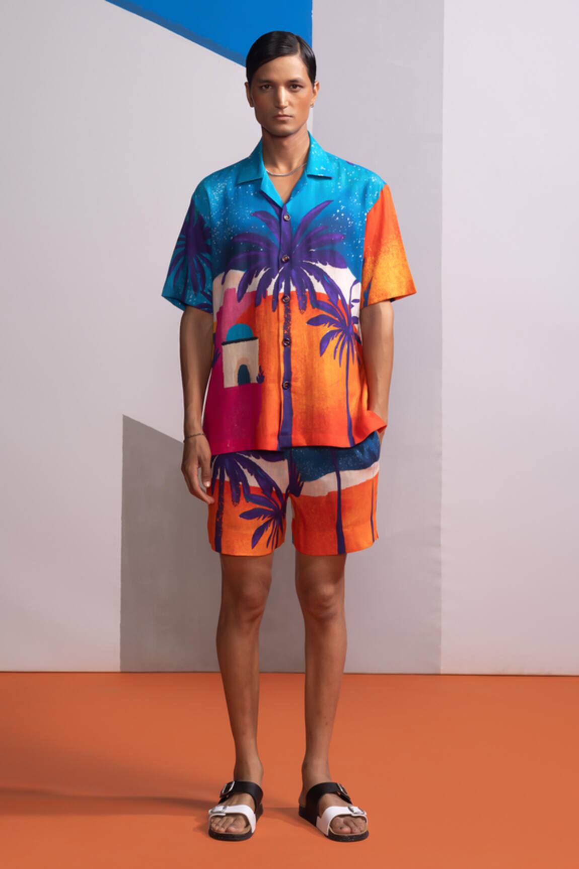 Nautanky Moonkissed Tropics Shirt & Shorts Set 