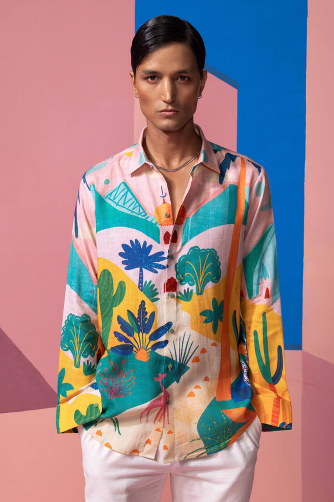 Nautanky Bushland Print Full Sleeve Shirt 