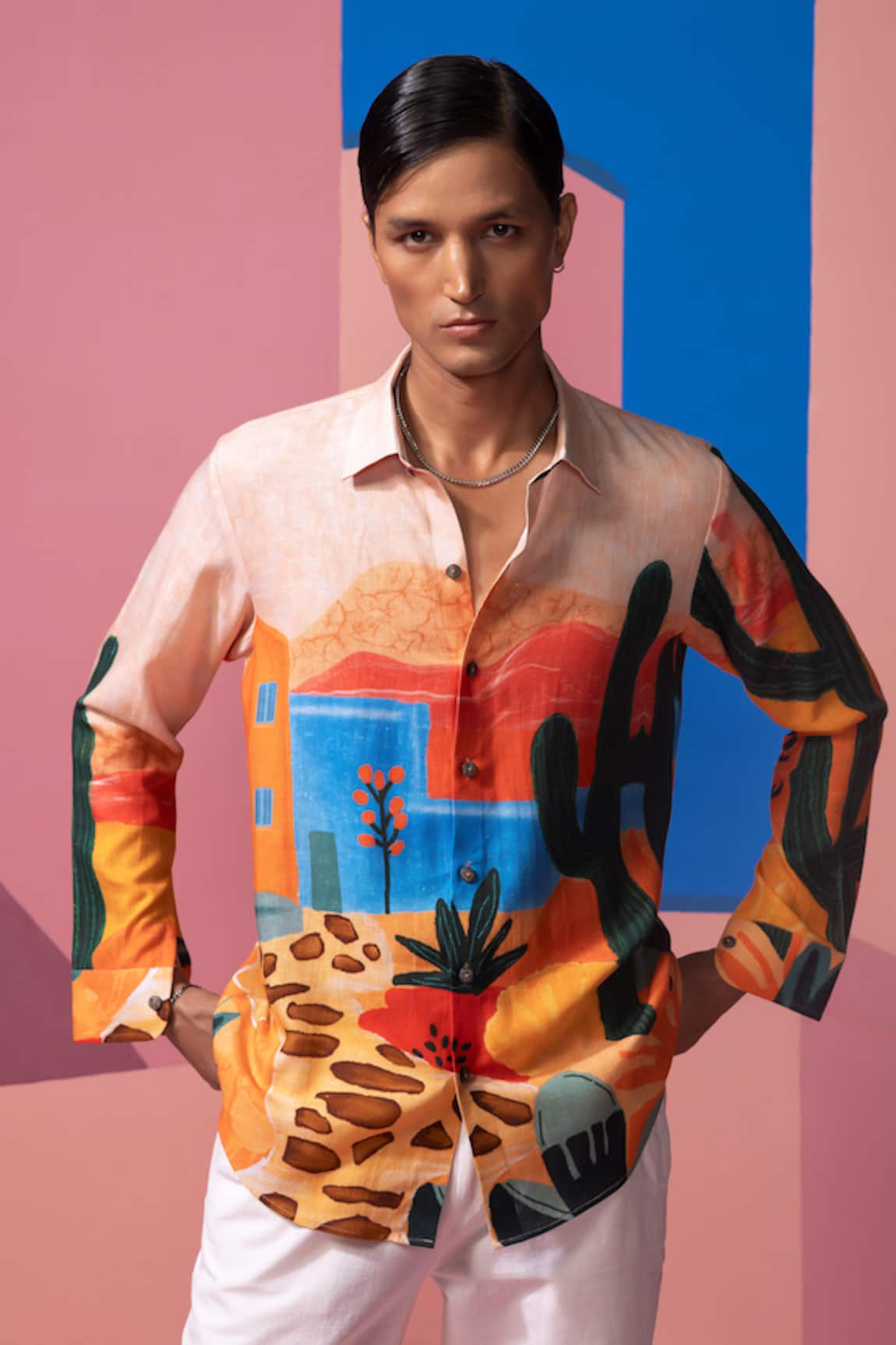 Nautanky Desert Print Full Sleeve Shirt 