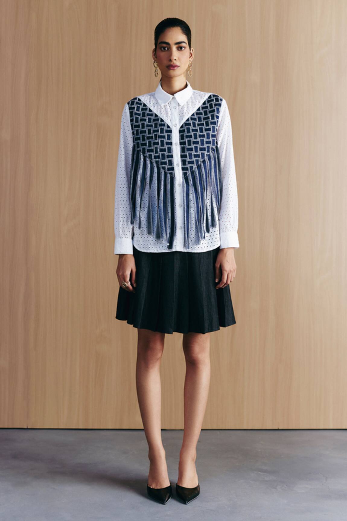 Mellowdrama Schiffli Weave Work Shirt 