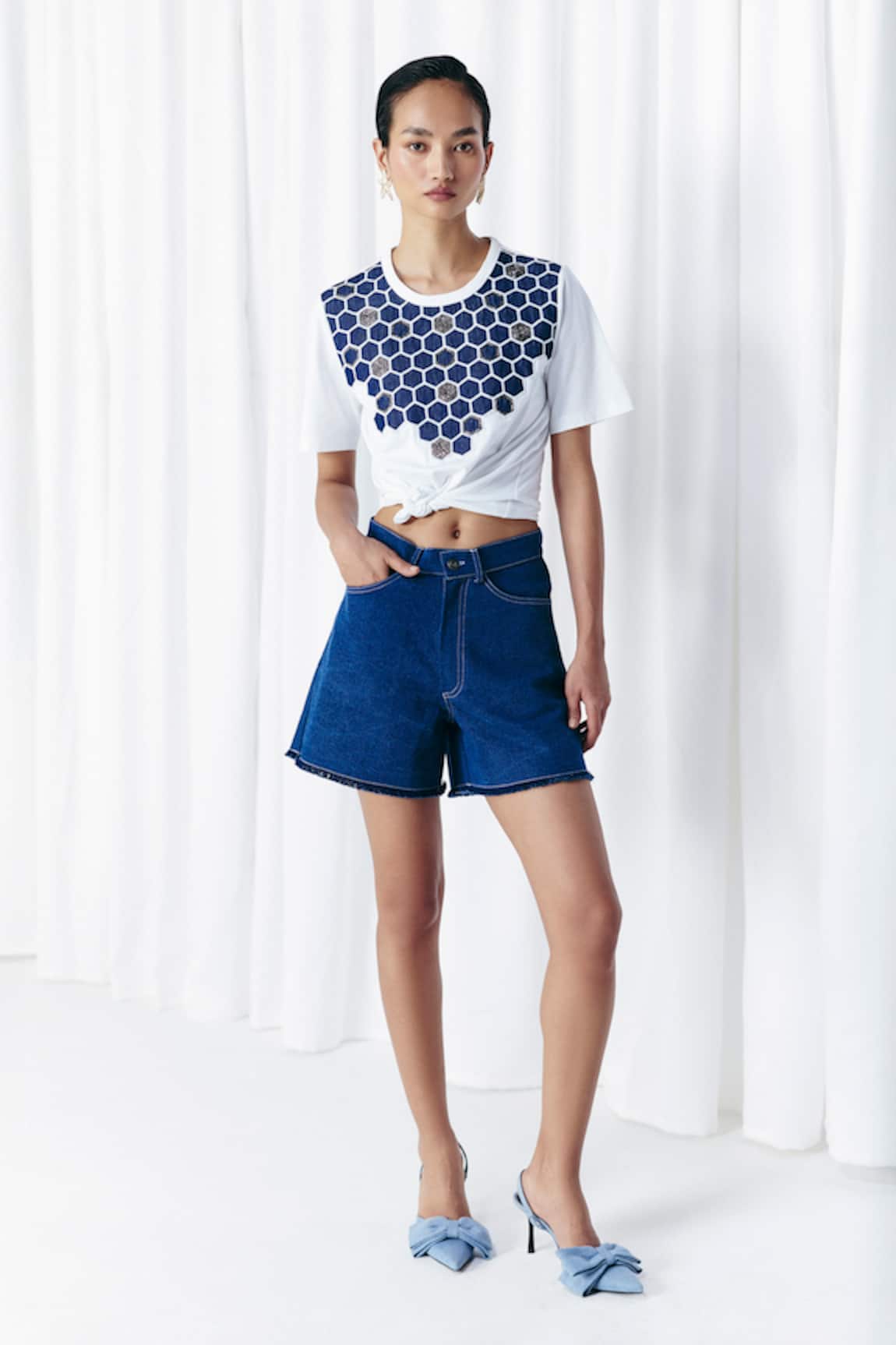Mellowdrama Washed Denim Shorts 
