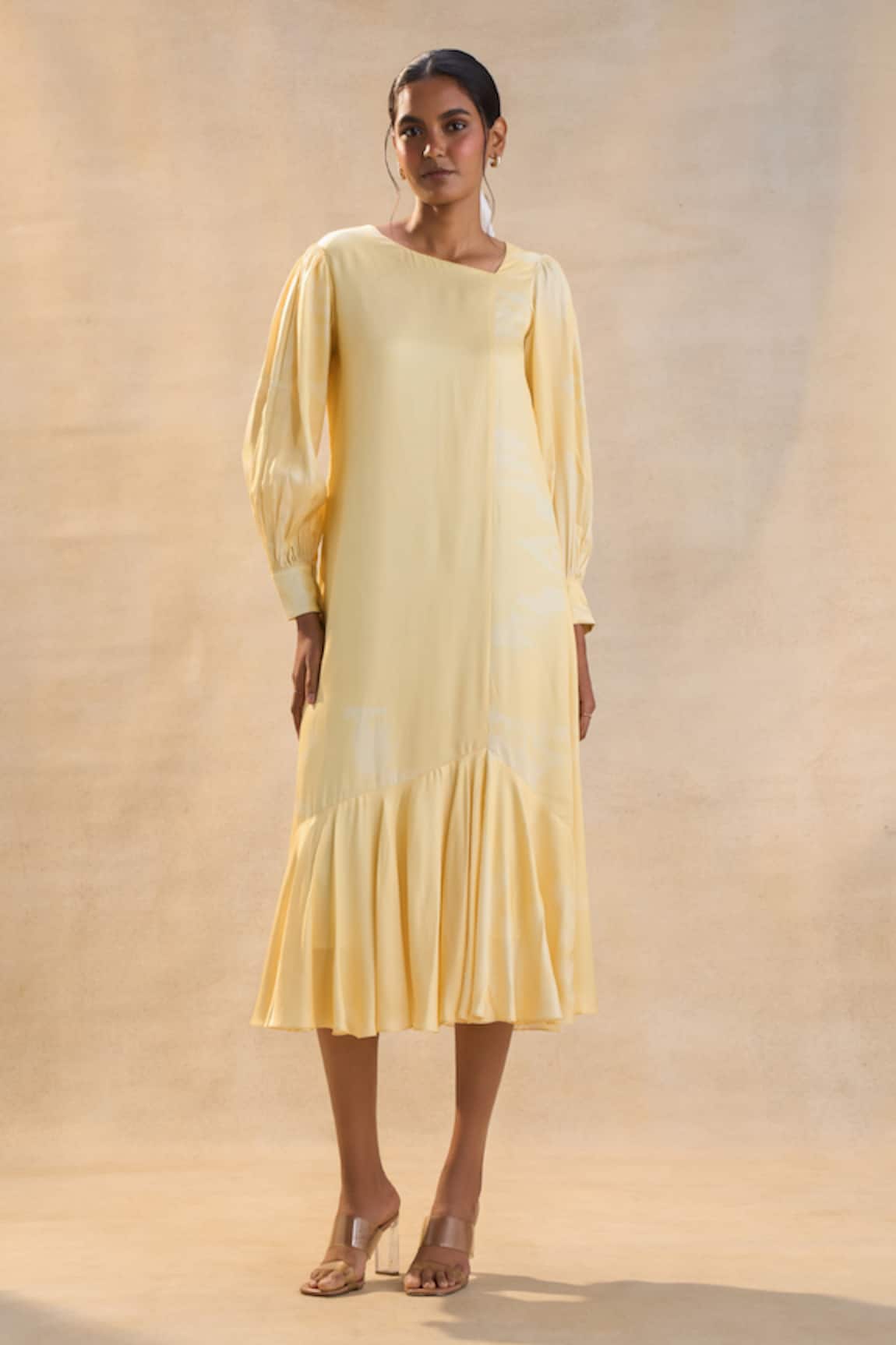 Vedika M Yellow Sunshine Midi Dress 