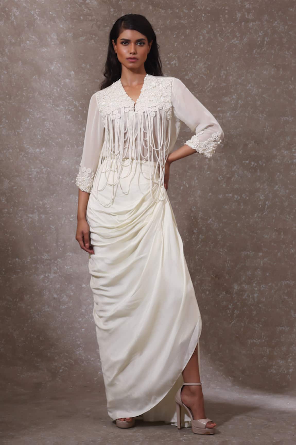 URMIL Off White Designer Kurta Set 