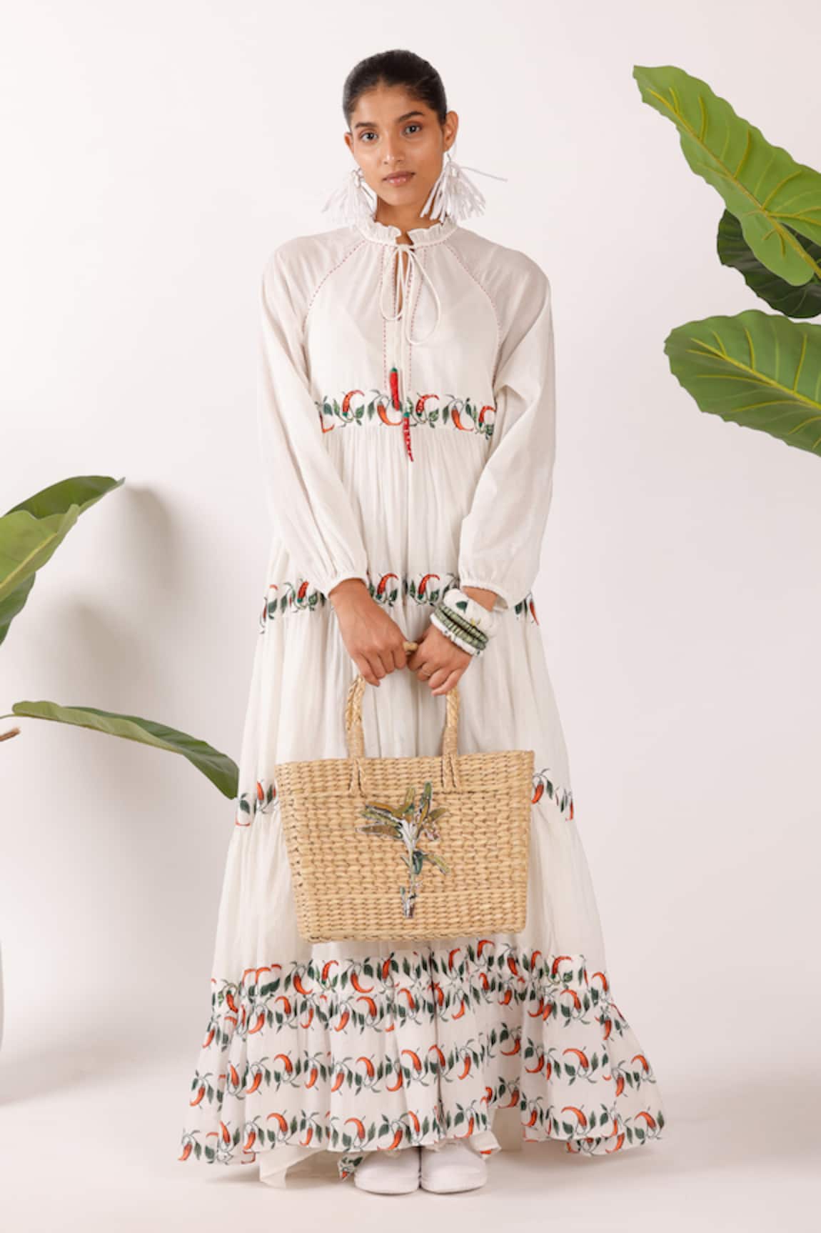 Nikasha Off White Chilly Maxi Dress 