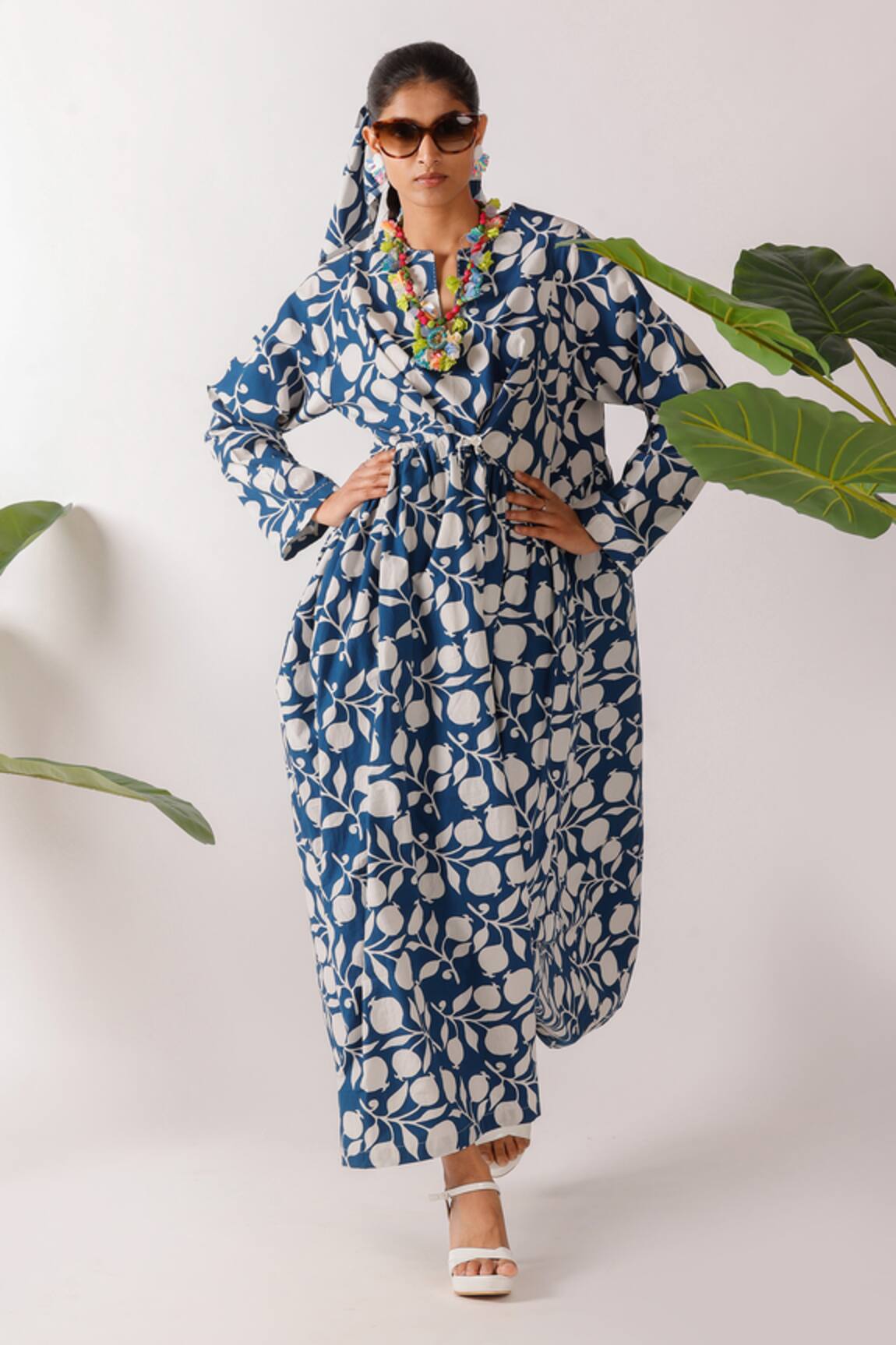 Nikasha Pomegranate Print Maxi Dress 