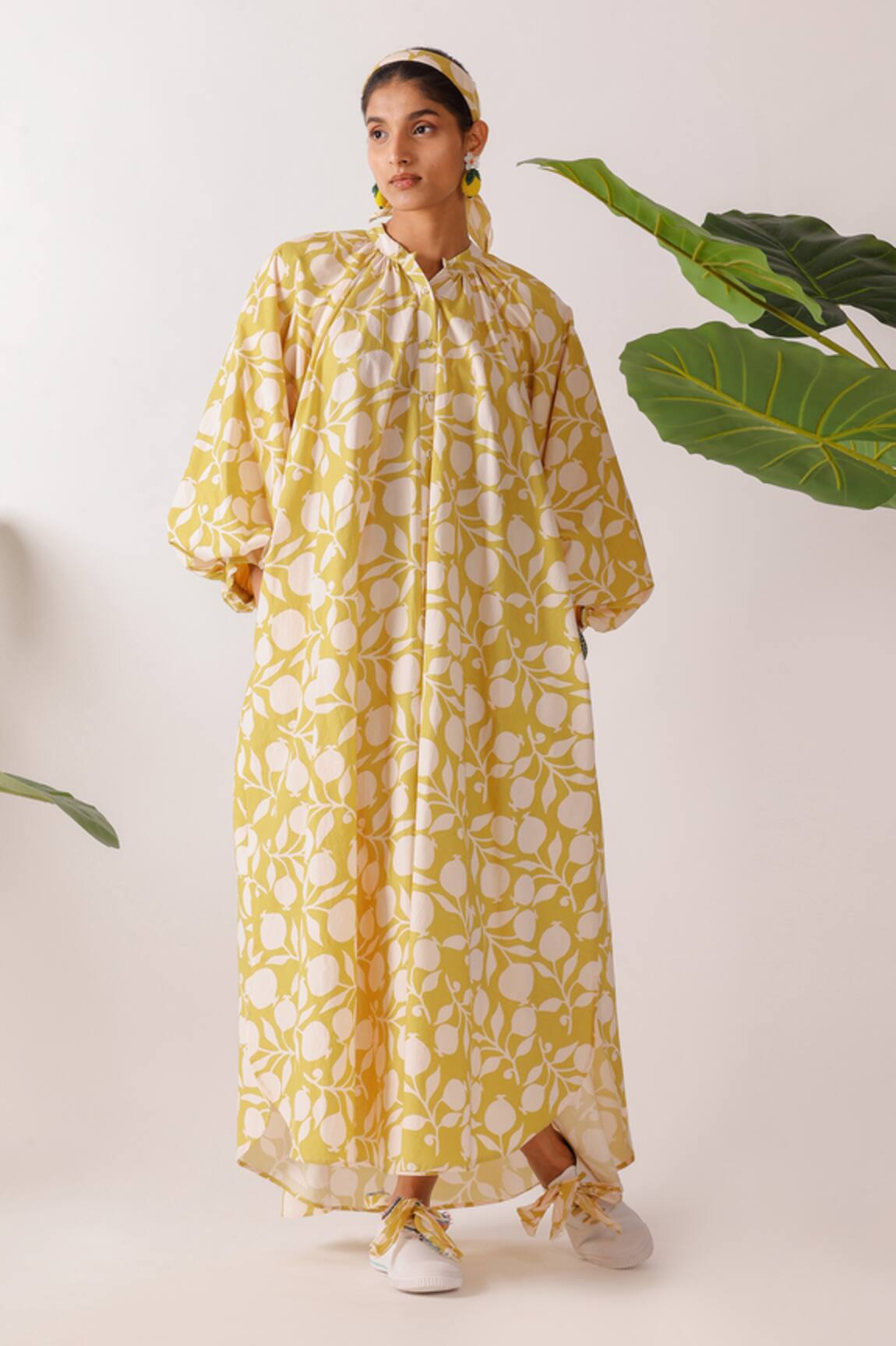 Nikasha Pomegranate Print Maxi Dress 