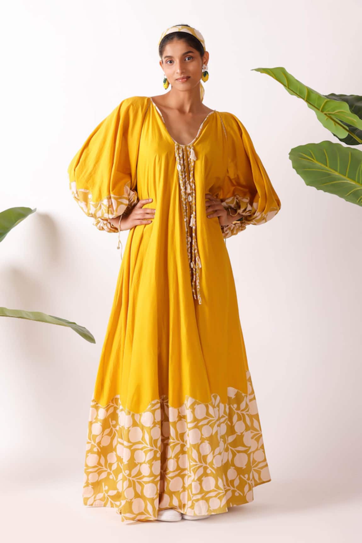 Nikasha Pomegranate Print Maxi Dress 