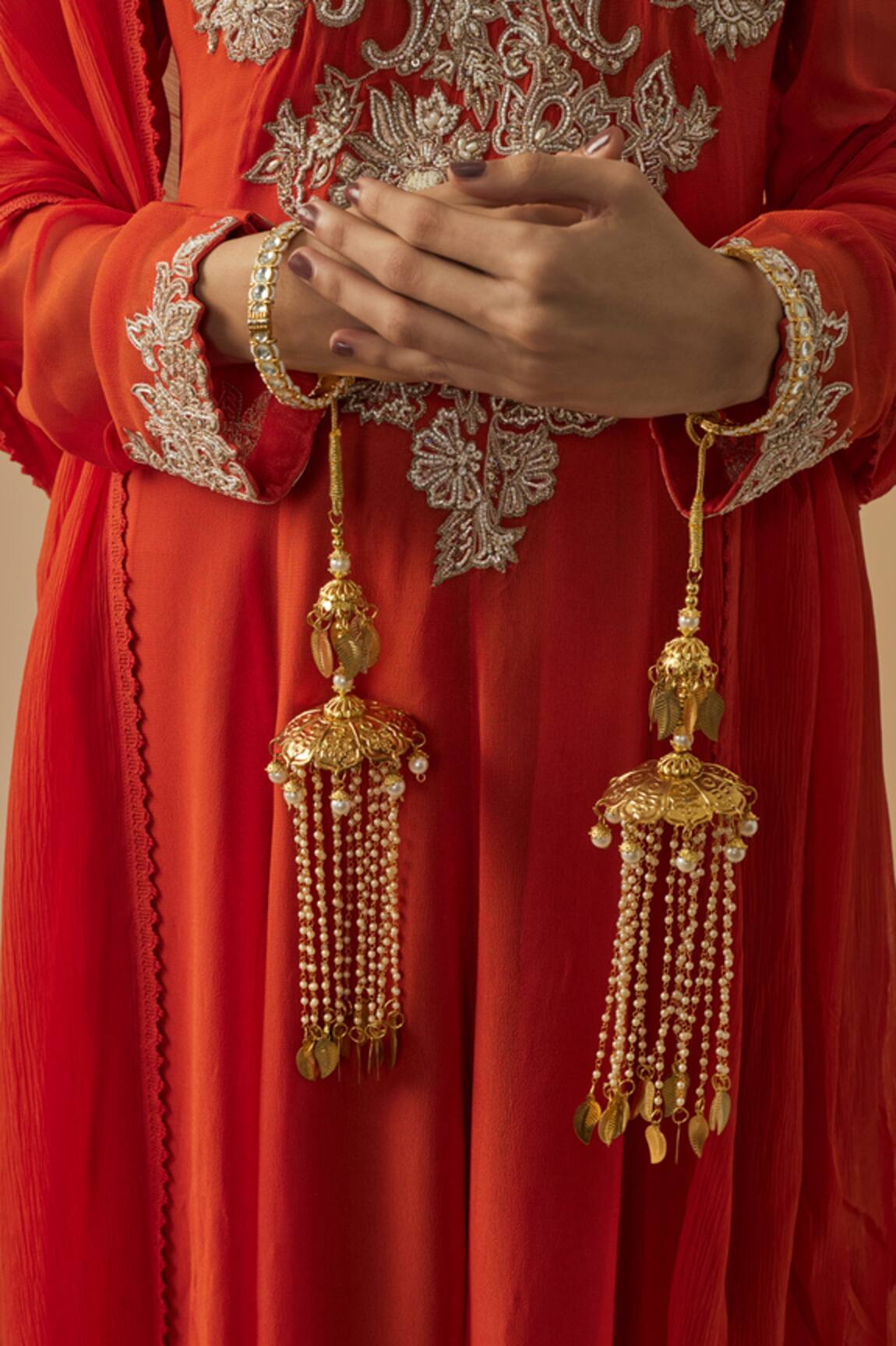 VIVINIA by Vidhi Mehra Gold Designer Kaleeras 