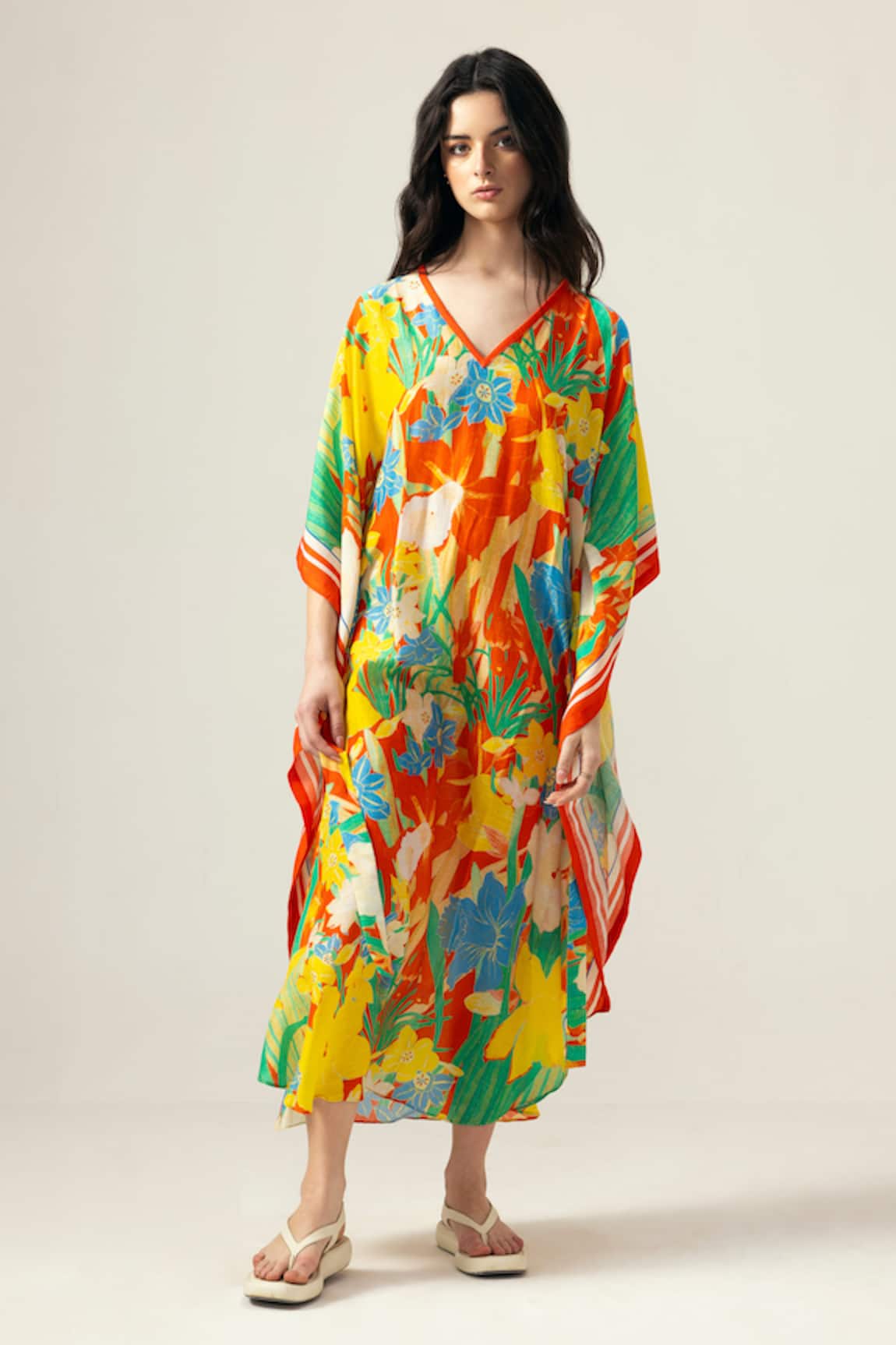 REENA SHARMA Multi Color Isha Kaftan 