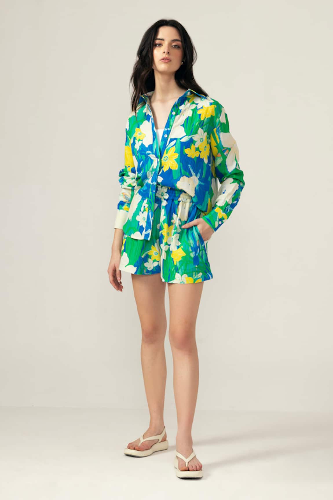 REENA SHARMA Floral Print Nora Co-ord Set 
