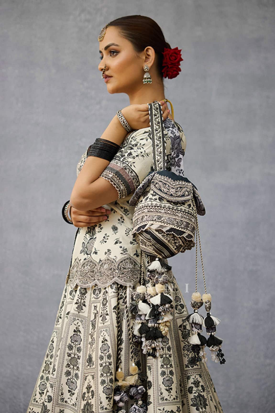 Torani Kalamkari Iqra Potli Bag 