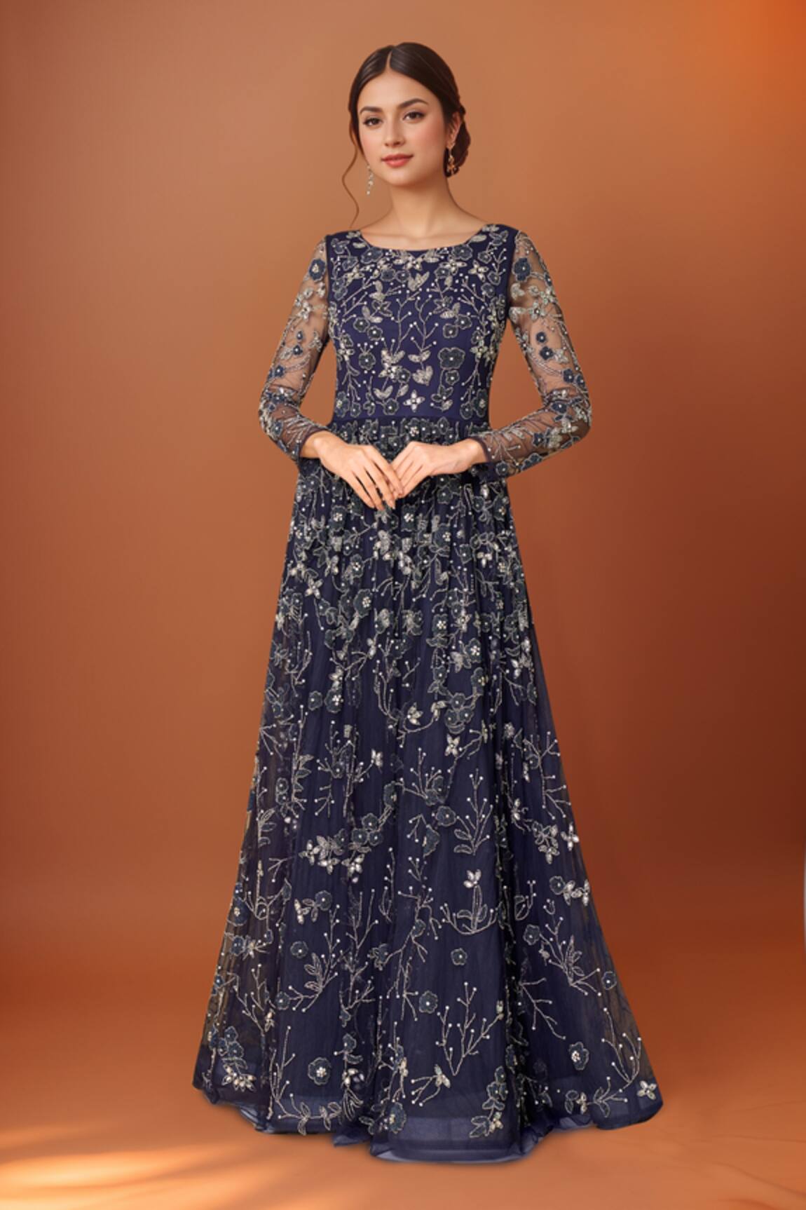 Samyukta Singhania Star Dust Soiree Hand Embroidered Gown 