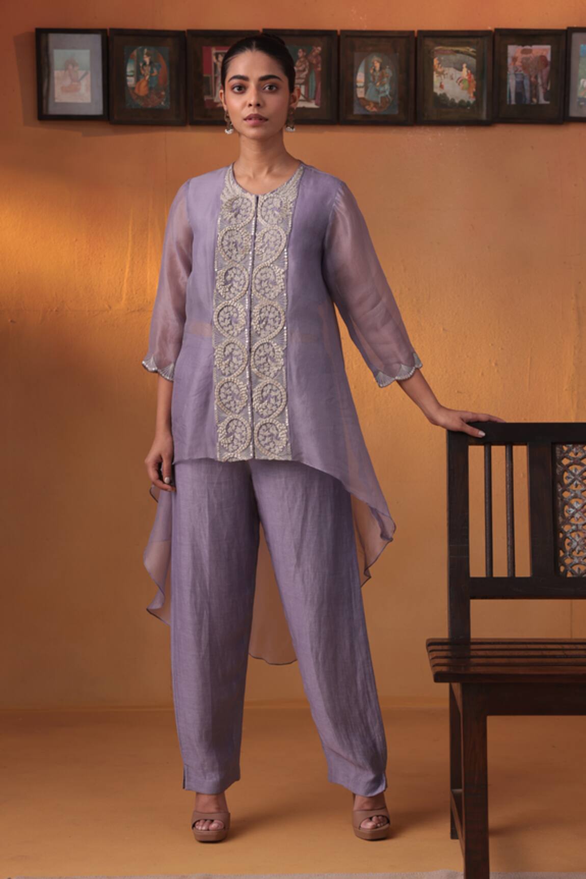 Ekru Lavender Haze Co-ord Set 