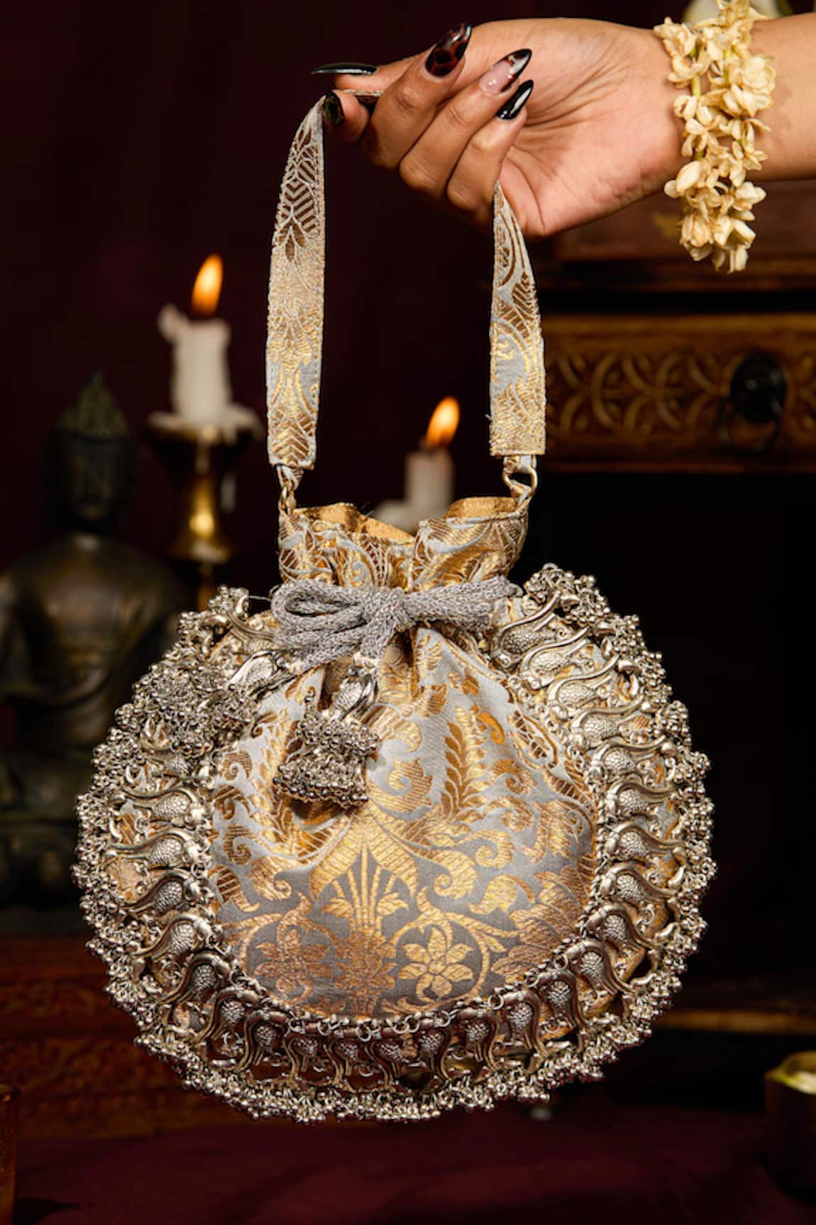 5elements Designer Brocade Potli Bag 