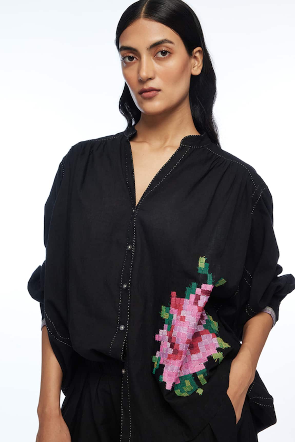 Payal Pratap Floribunda Oversized Shirt 