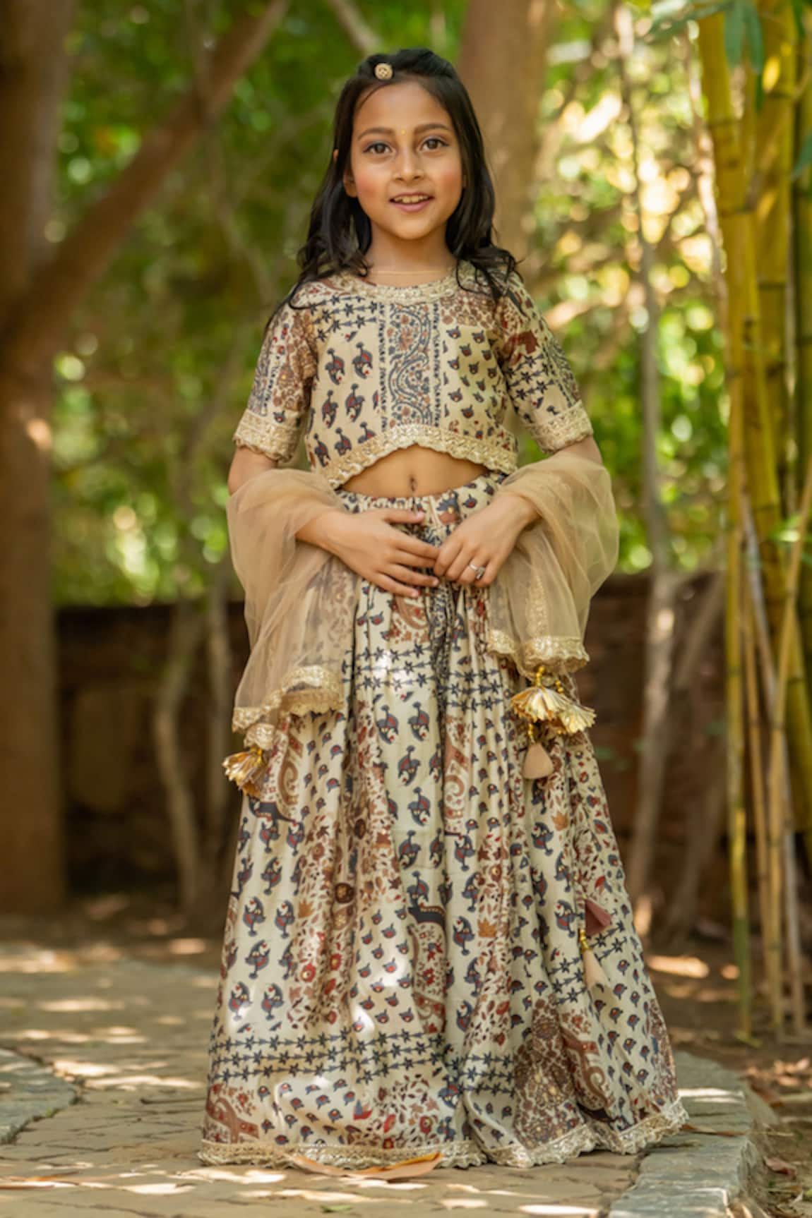 YUVRAANI JAIPUR Floral Printed Lehenga Set 