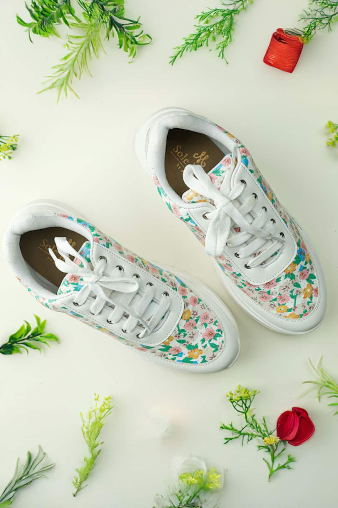 Sole Mates by Palak Floral Printed Sneakers 