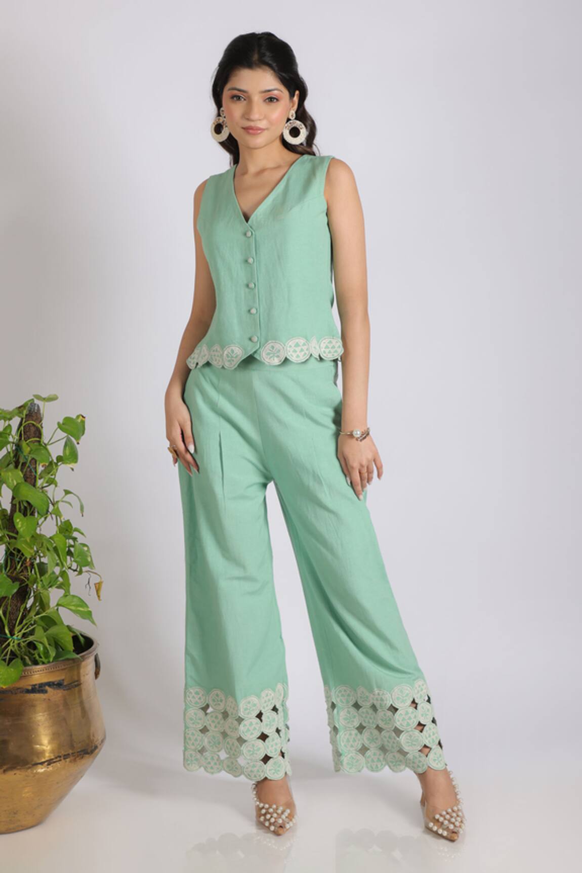 Grass & Sunshine Sea Dream Waistcoat & Pant Set 