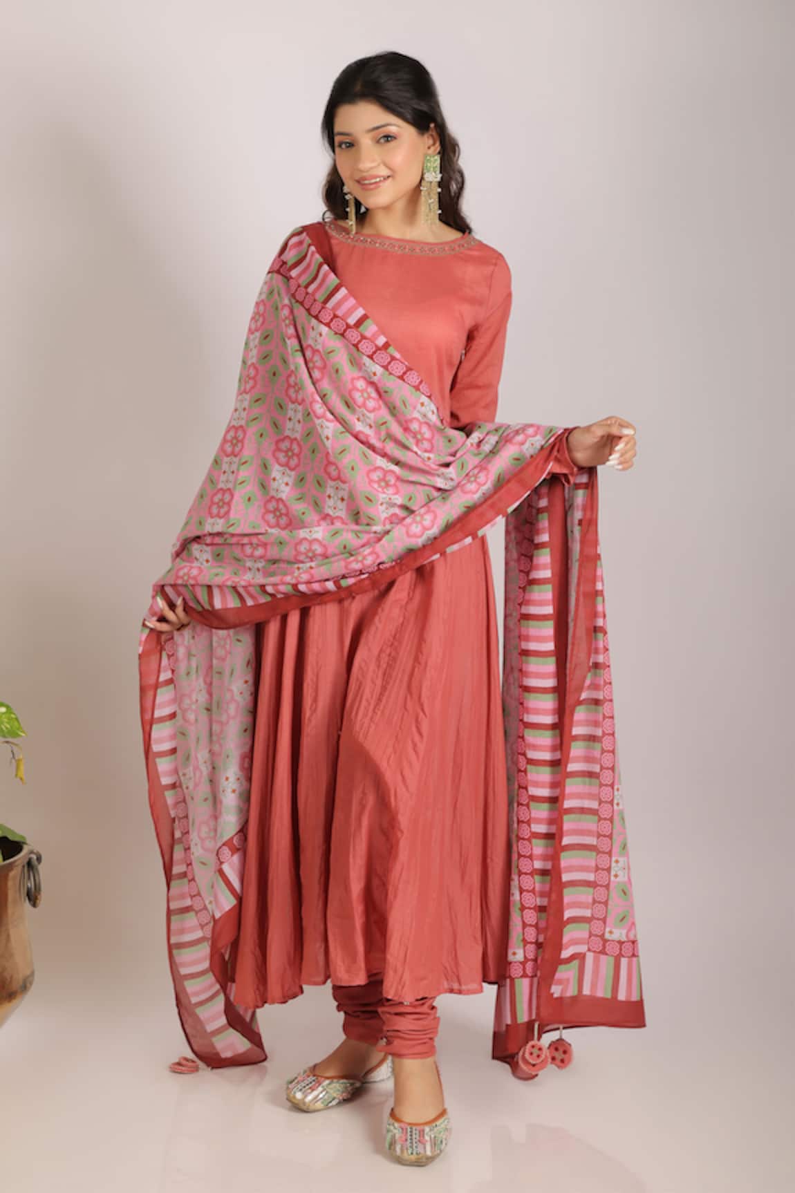 Grass & Sunshine Flora Bloom Anarkali Set 