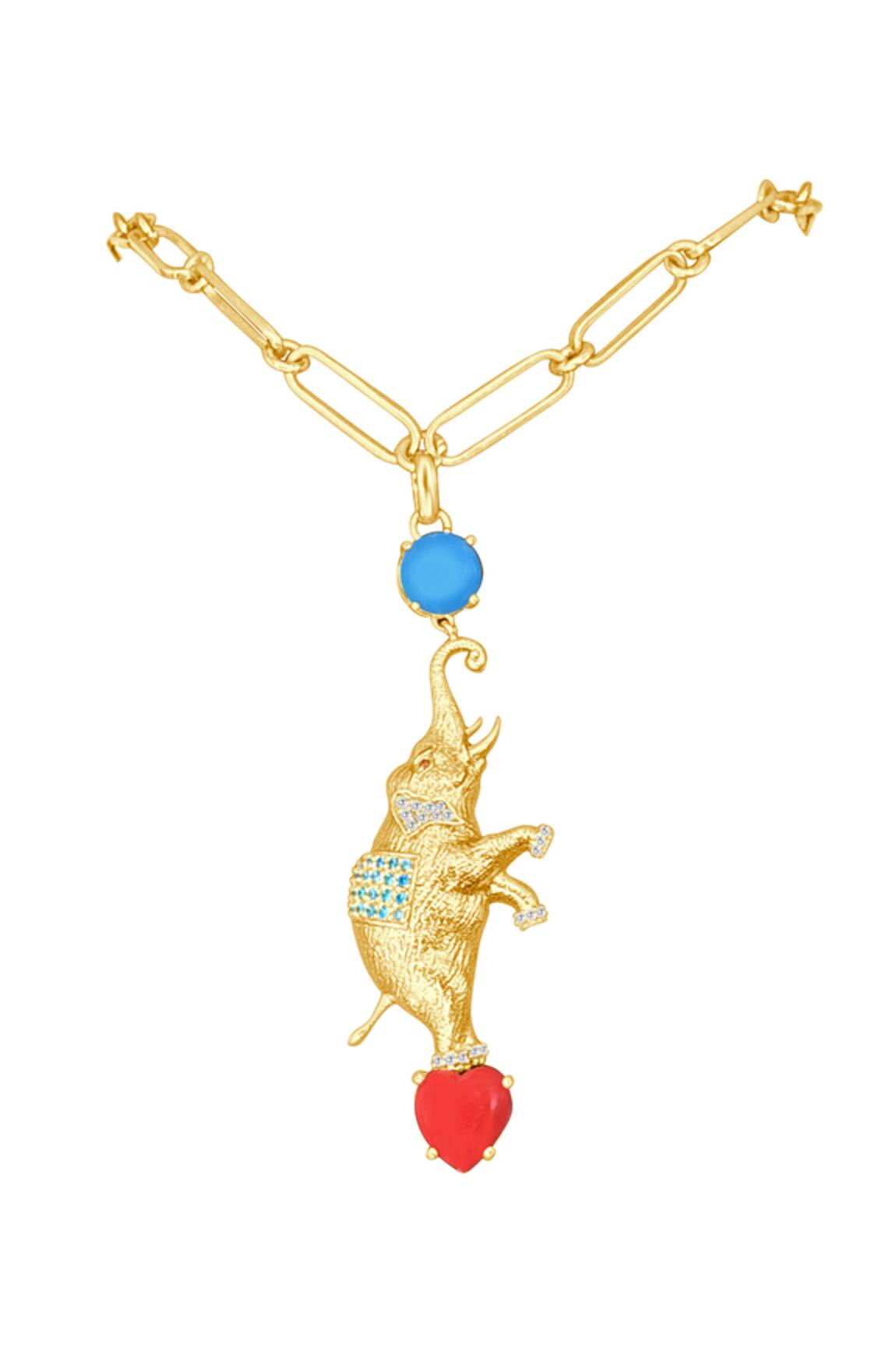 MAALICIOUS JEWELRY Circus Elephant Pendant 