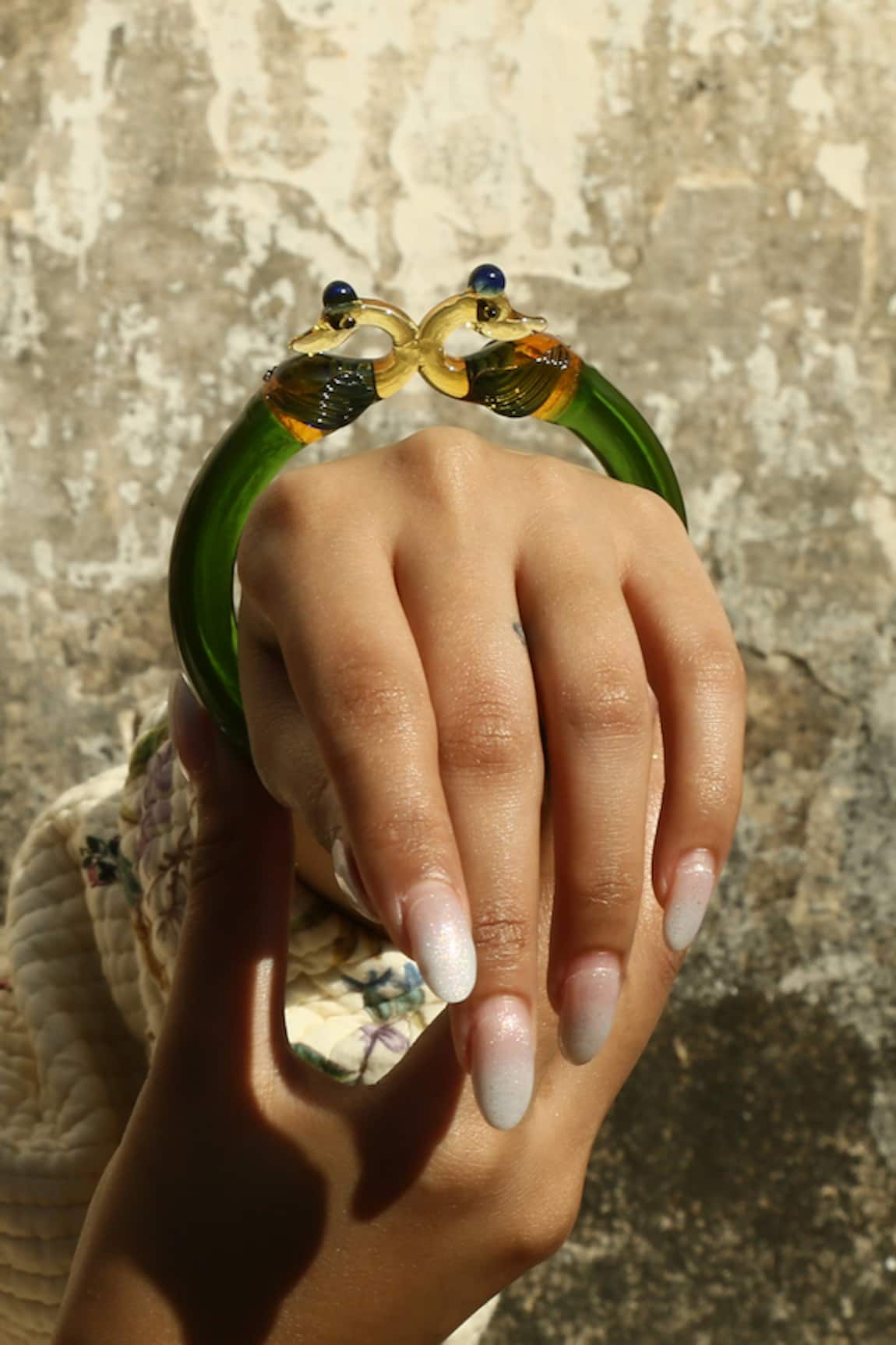 MAALICIOUS JEWELRY Peacock Glass Bangle 