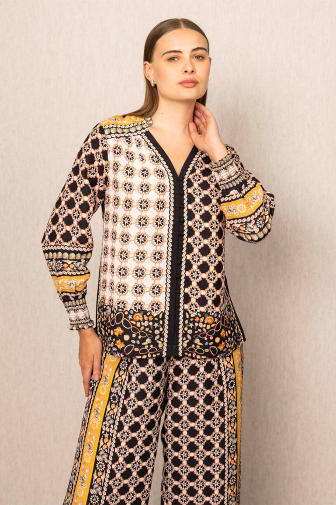 RANNA GILL Orla Designer Printed Shirt 