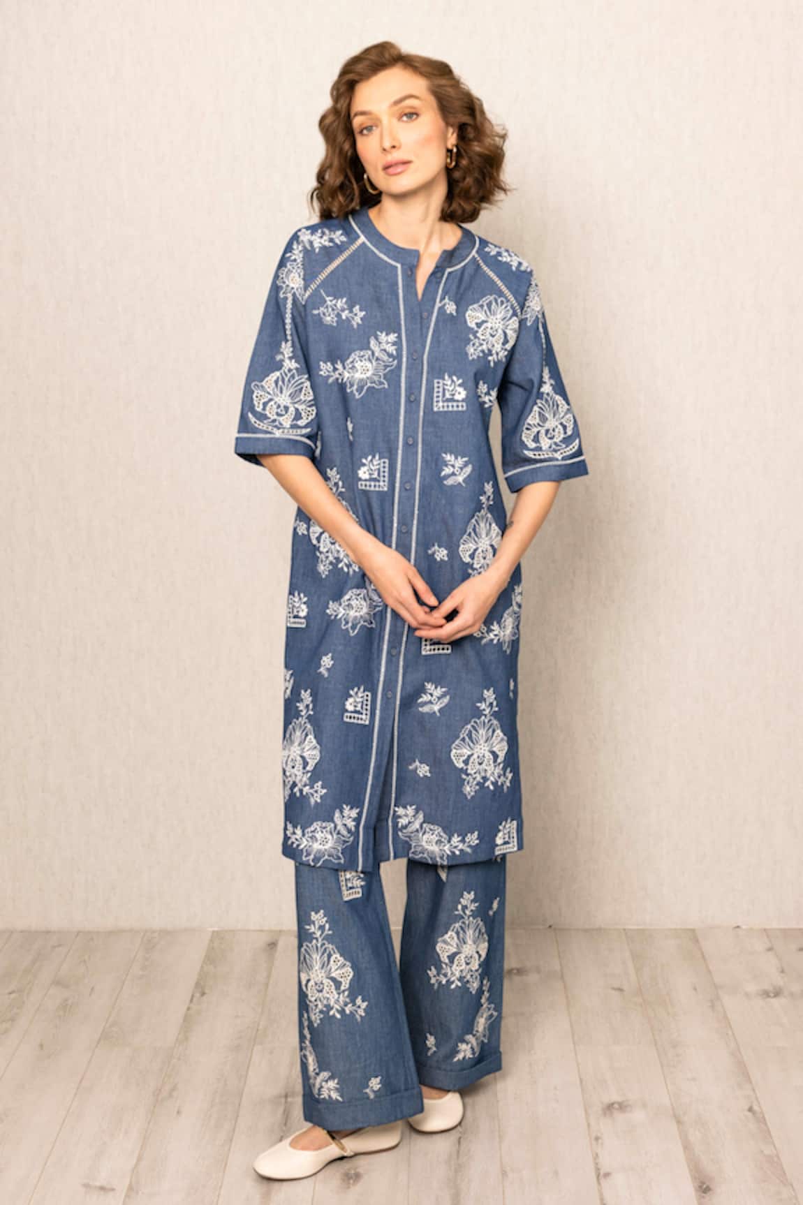RANNA GILL Inara Denim Tunic 