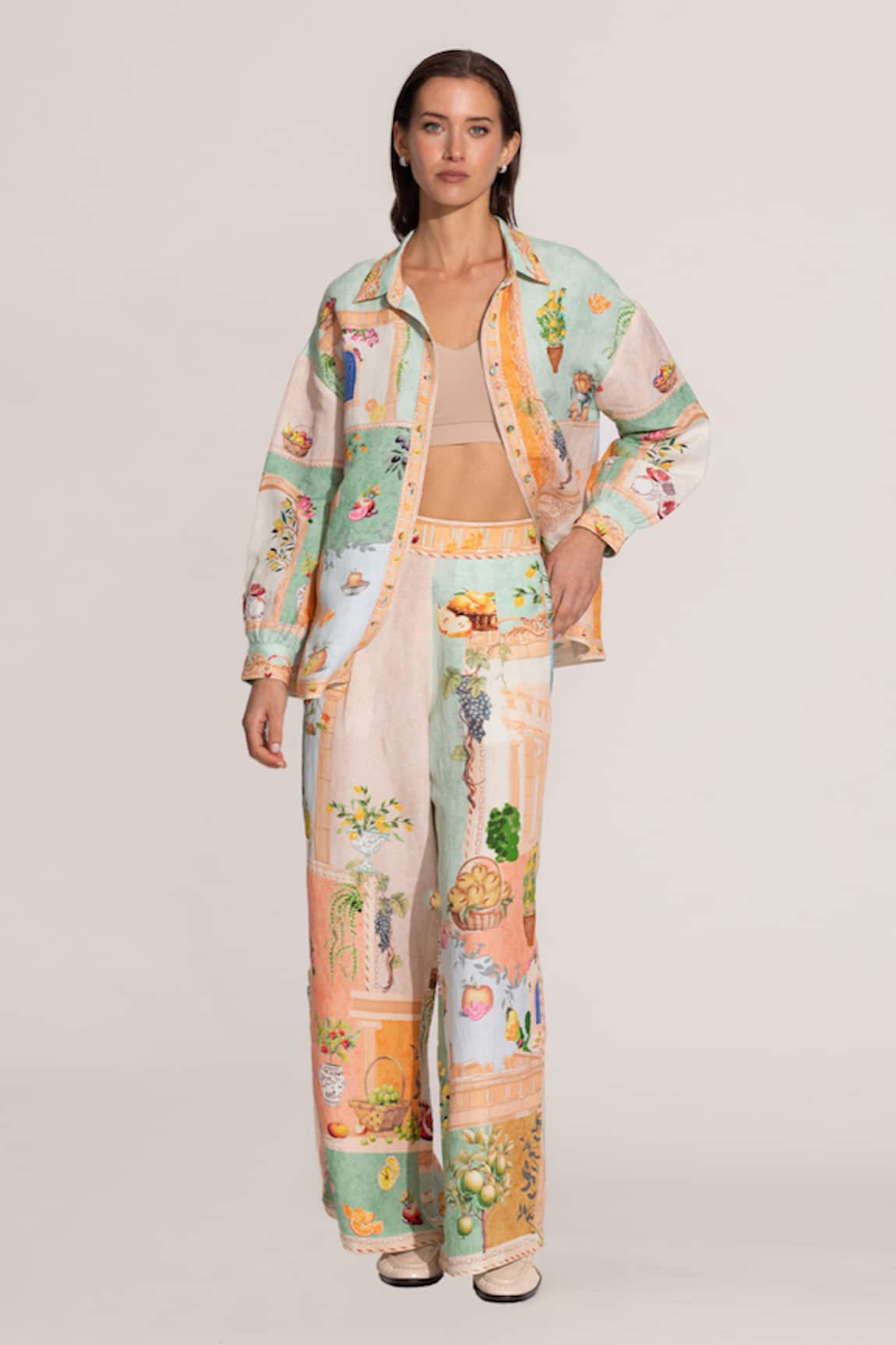 RANNA GILL Masha Wide Leg Pants 
