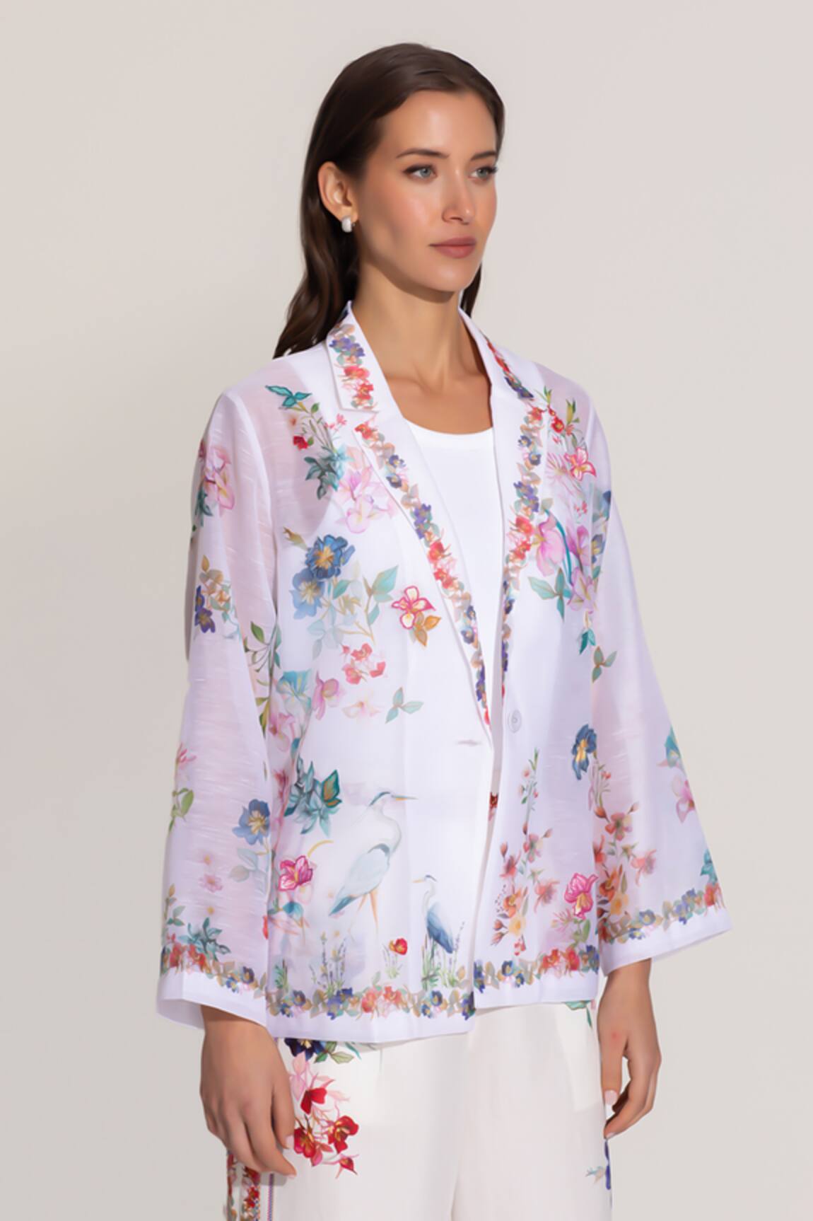 RANNA GILL Floral Print Eva Jacket 
