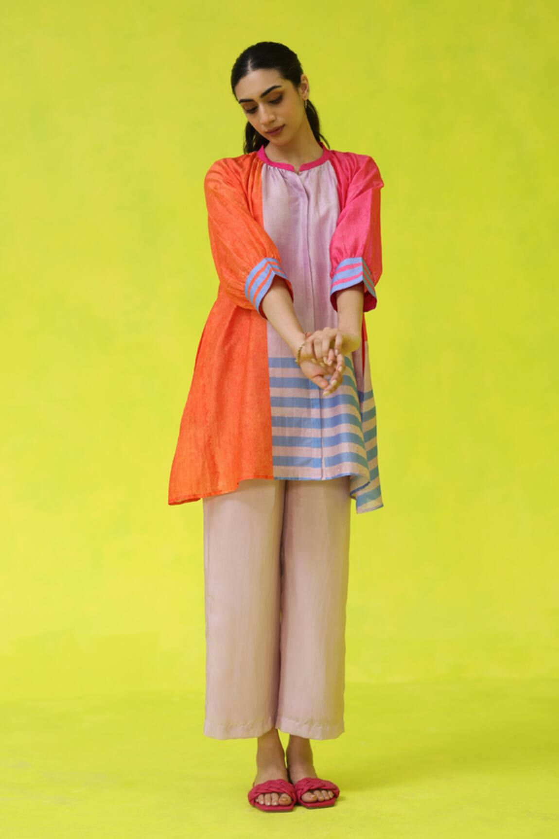 ROZA Multi Color Lady Marmalade Tunic 