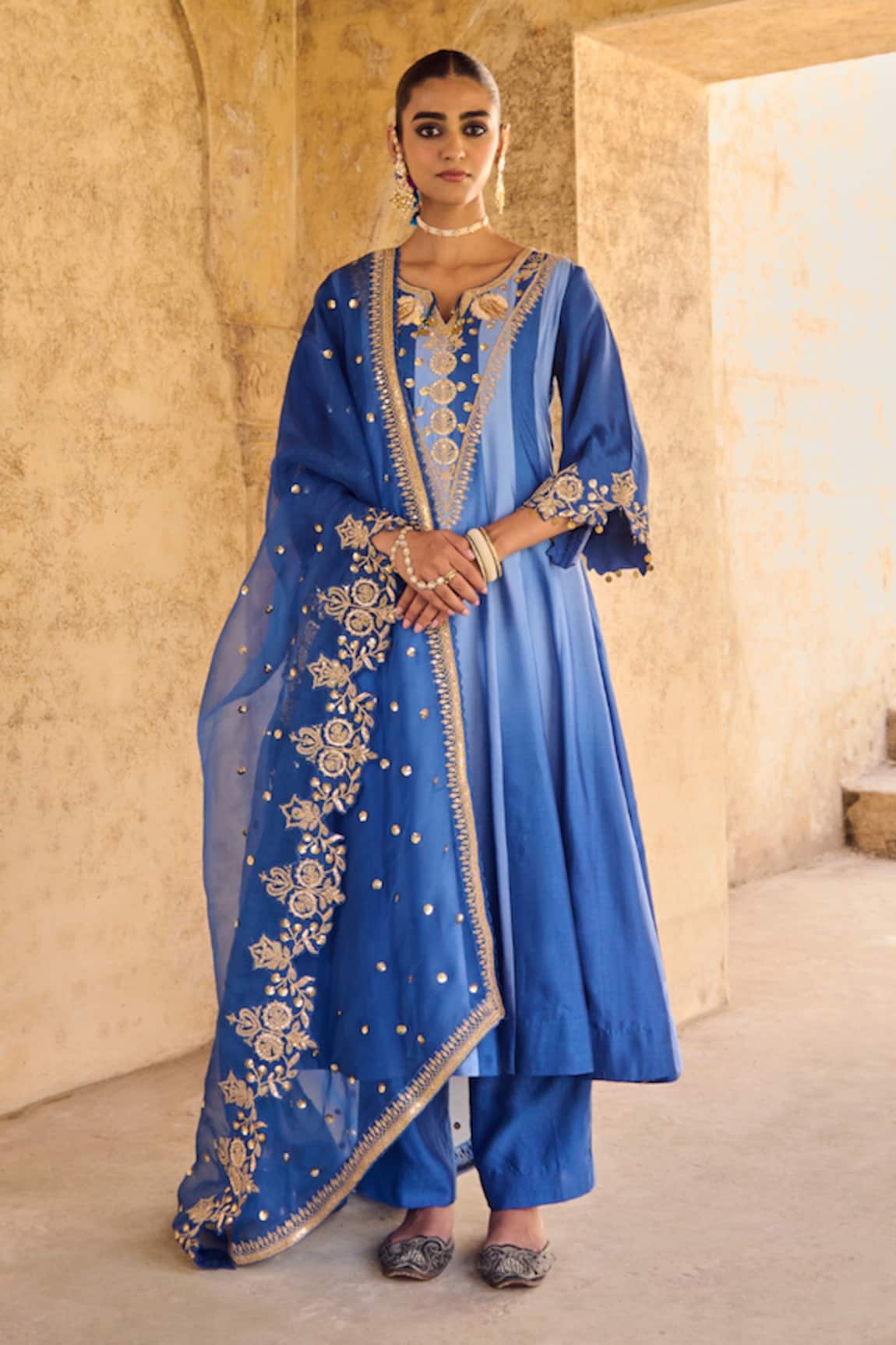 Vinita Bhansali Designer Nura Anarkali Set 