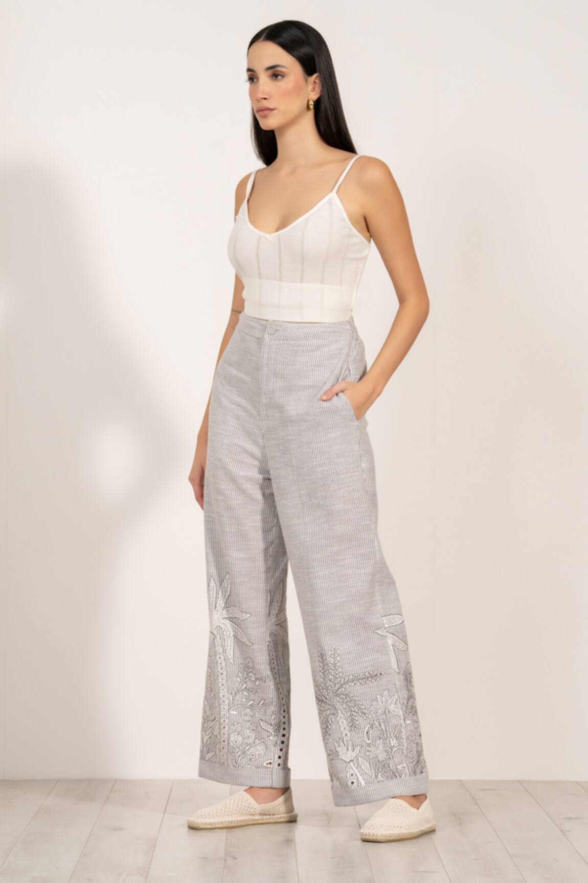 RANNA GILL Verena High Waisted Pants 