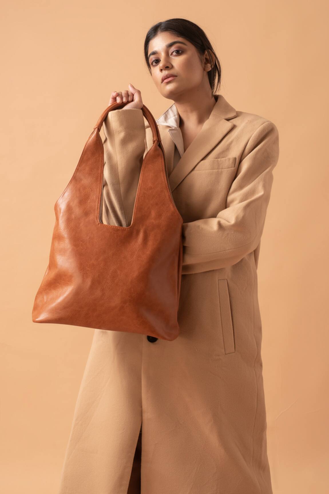 Miri Classic Tan Handcrafted Tote Bag 