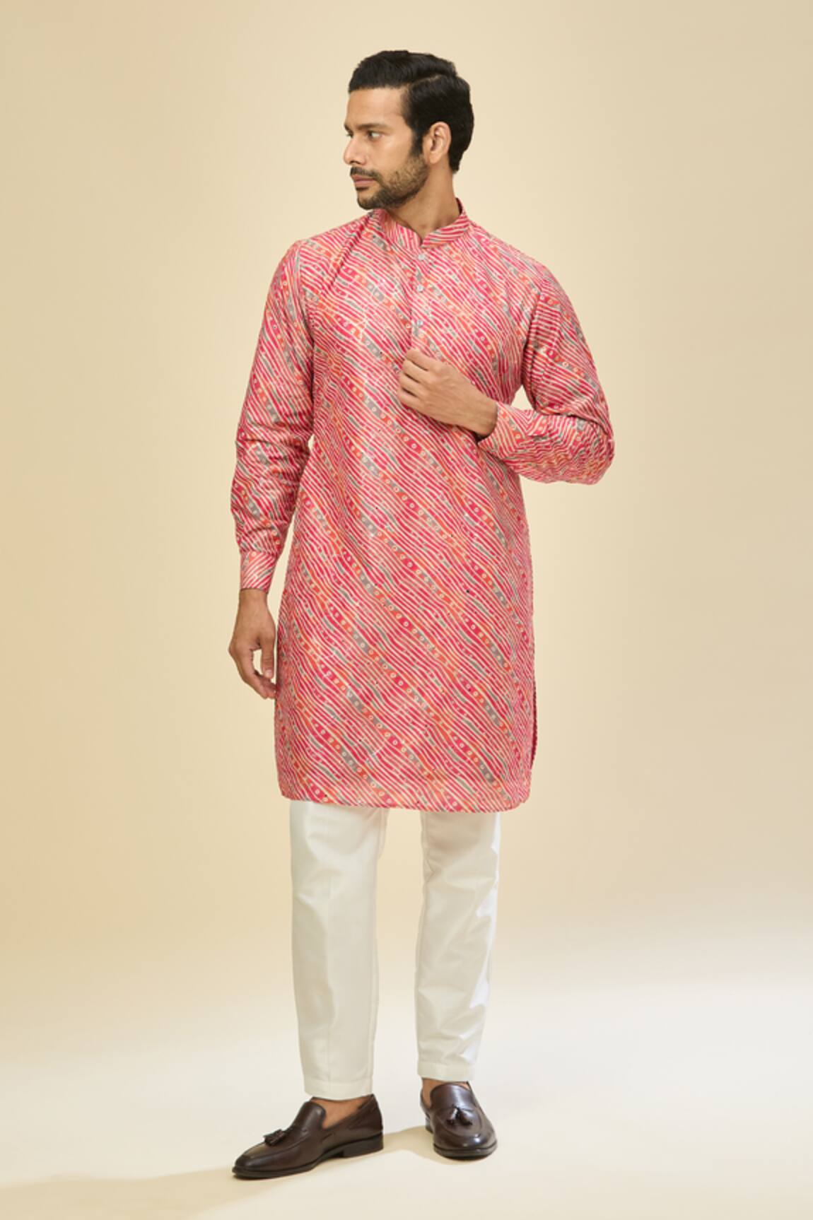 RNG Safawala Printed Pink Kurta Set 
