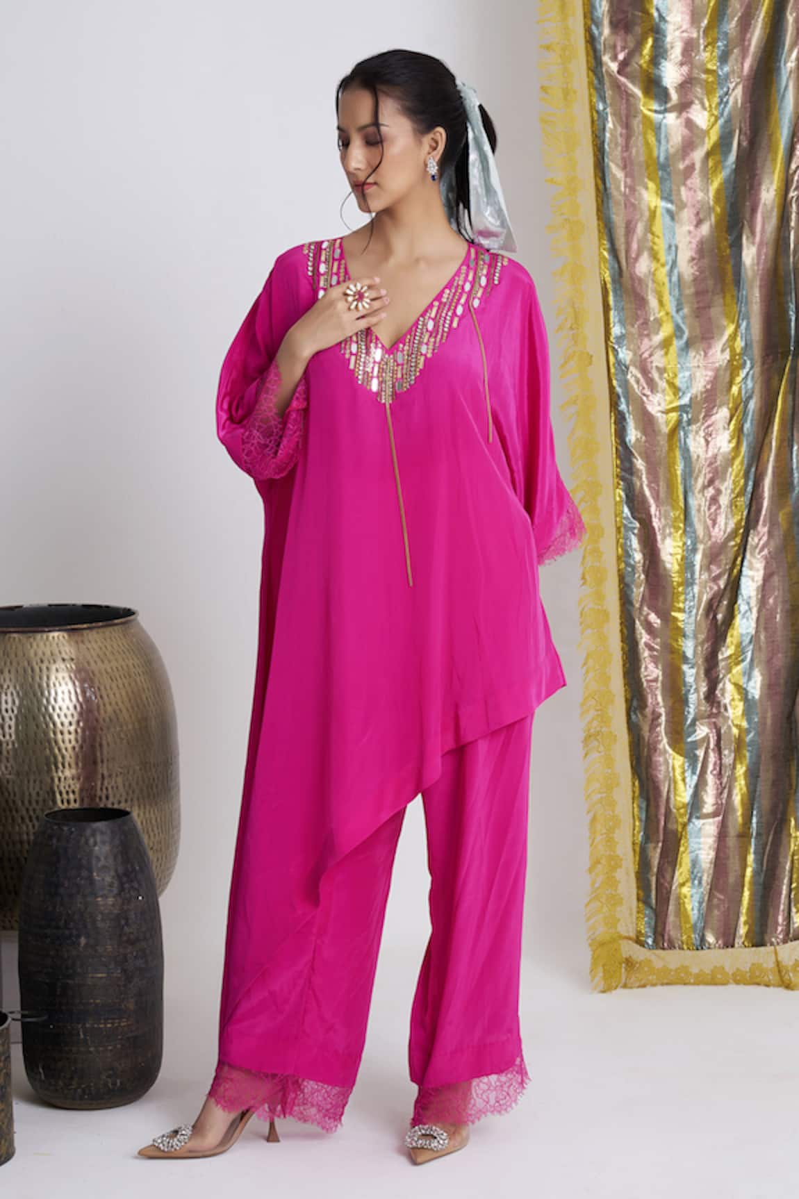 Siyona by Ankurita Gulabo Rani Kurta & Pant Set 