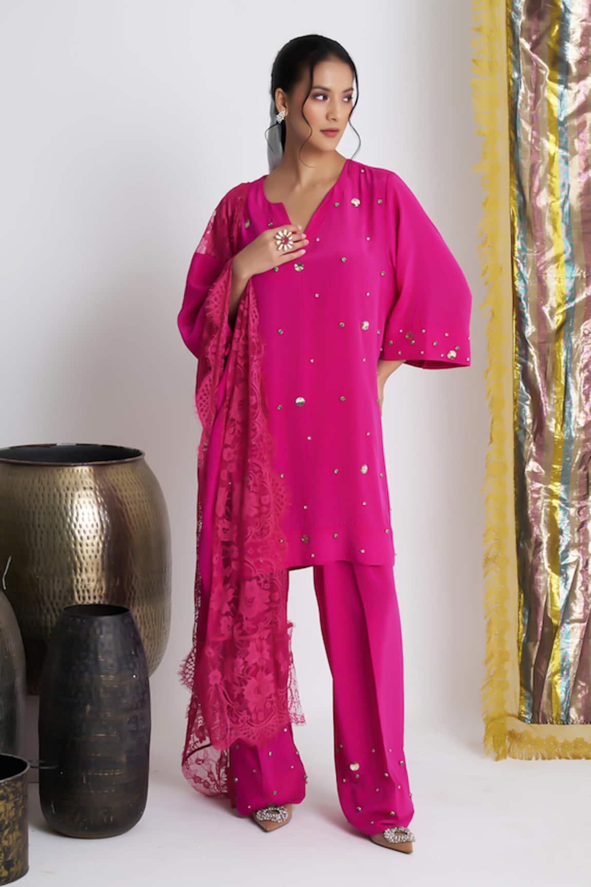 Siyona by Ankurita Gulabo Softy Farshi Set 