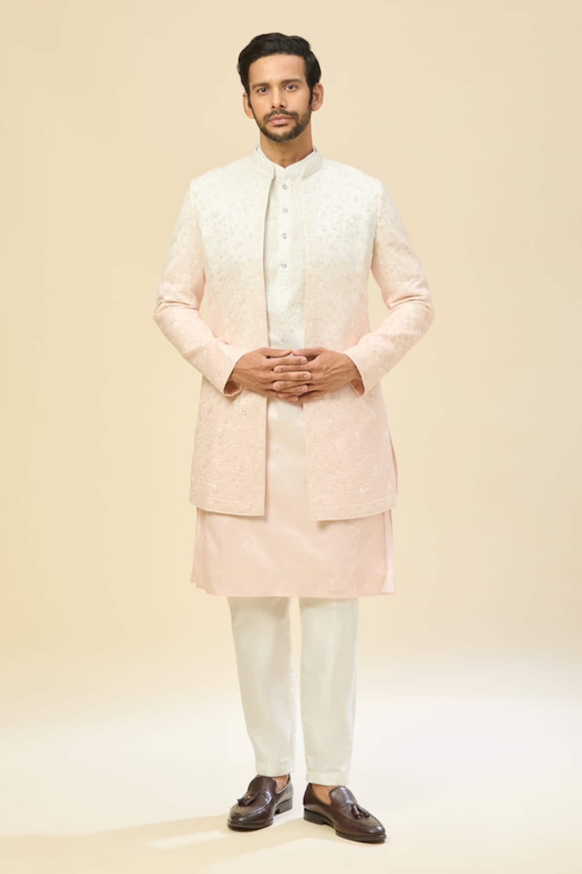 RNG Safawala Embroidered Sherwani & Kurta Set 