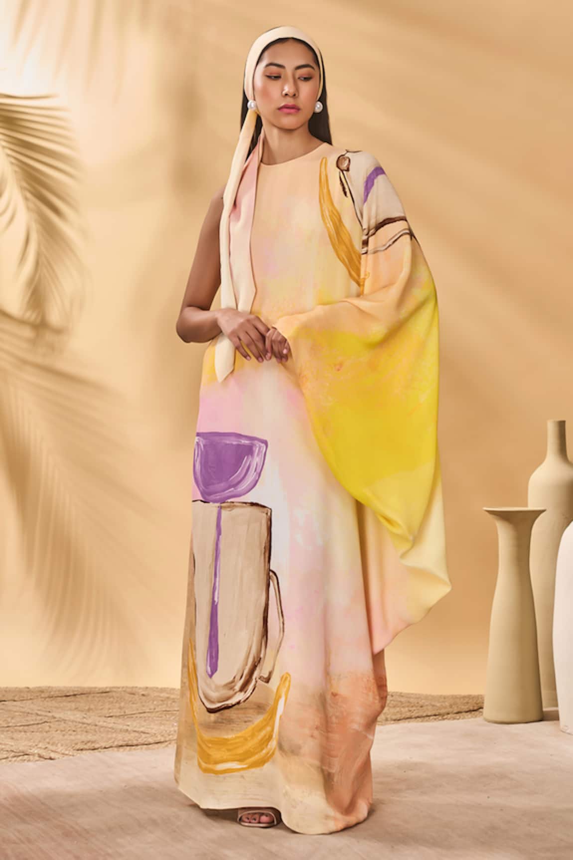 Masaba Glazing Symphony Asymmetrical Kaftan 