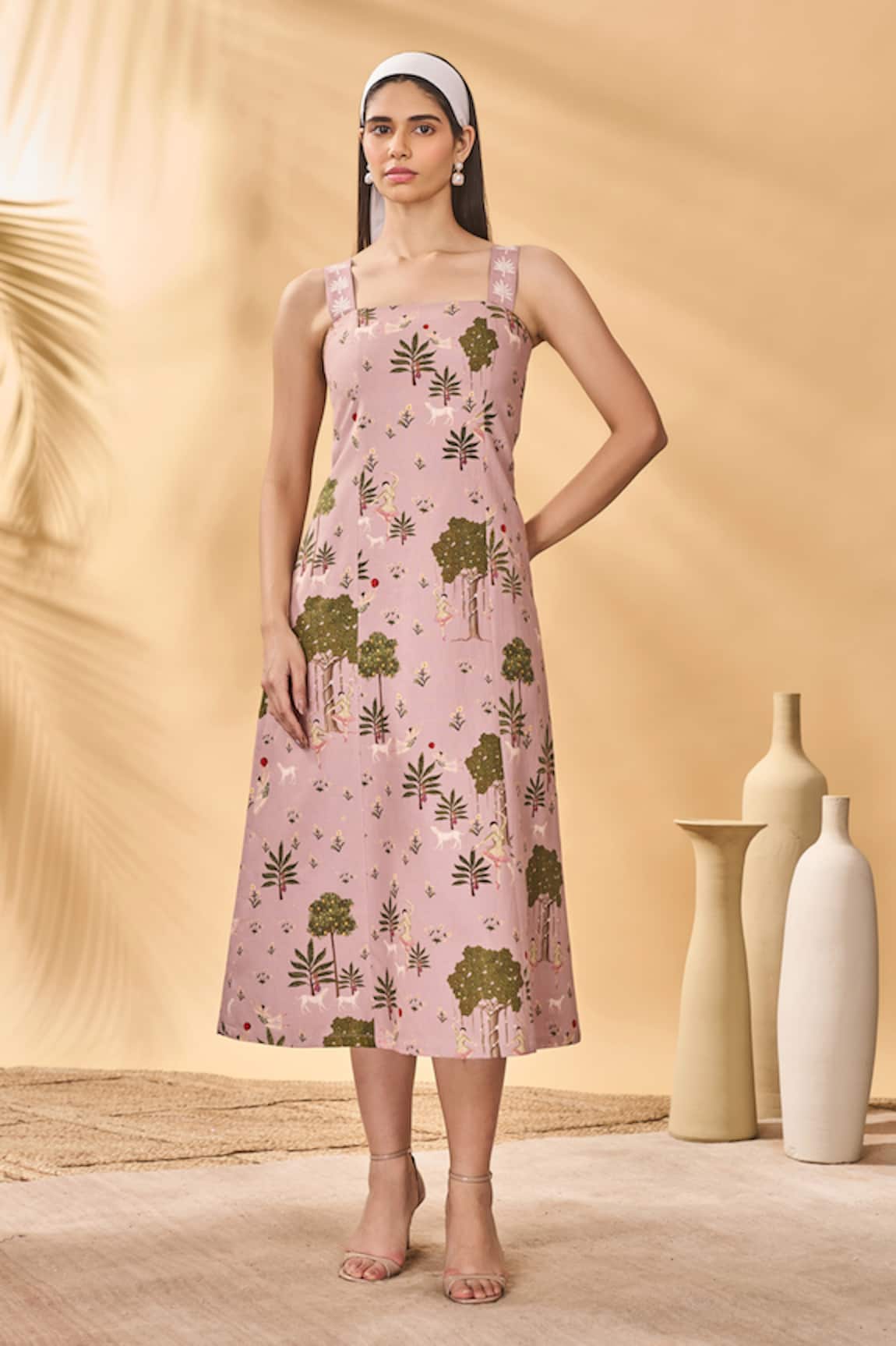 Masaba Pink Pirouette Picnic Midi Dress 