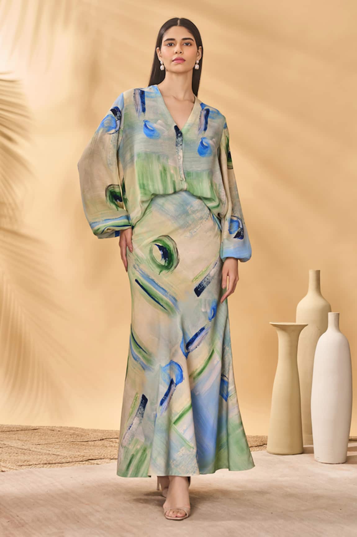 Masaba Whirlwind Trumpet Skirt 