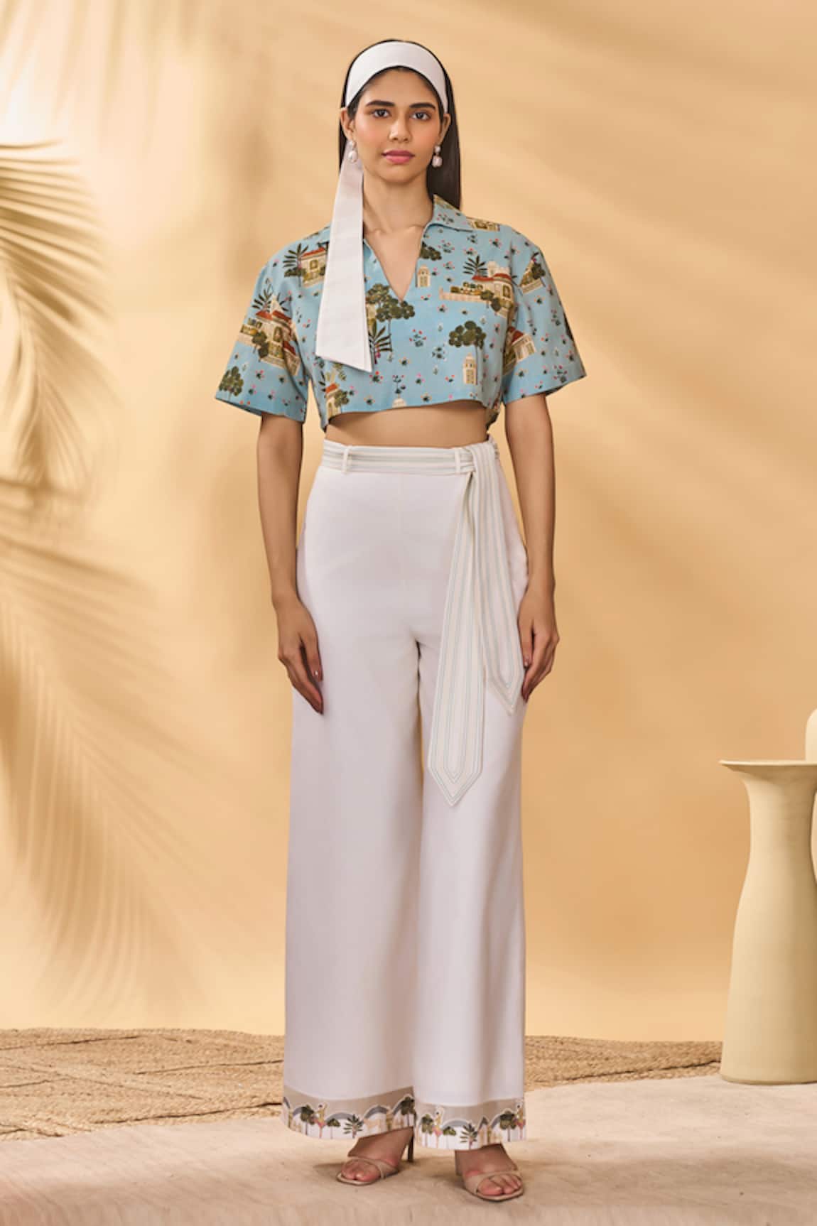 Masaba Blue Miniature Dreams Pant Set 