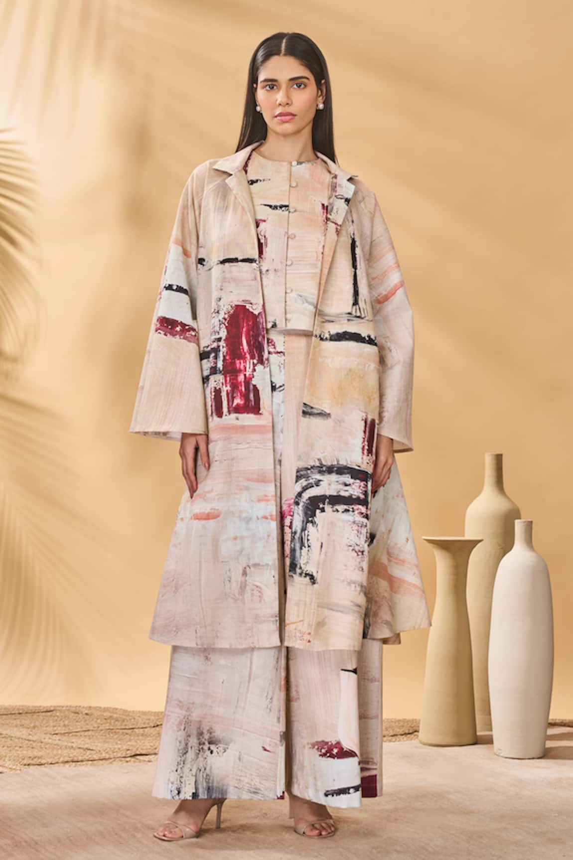 Masaba Chaotic Harmony Linen Jacket 
