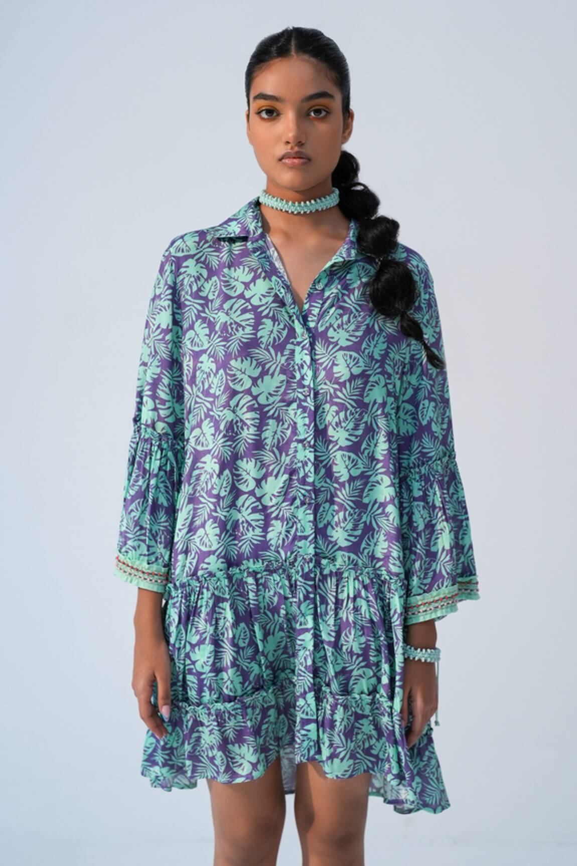 Beachbum Fig Fusion Drop Waist Dress 