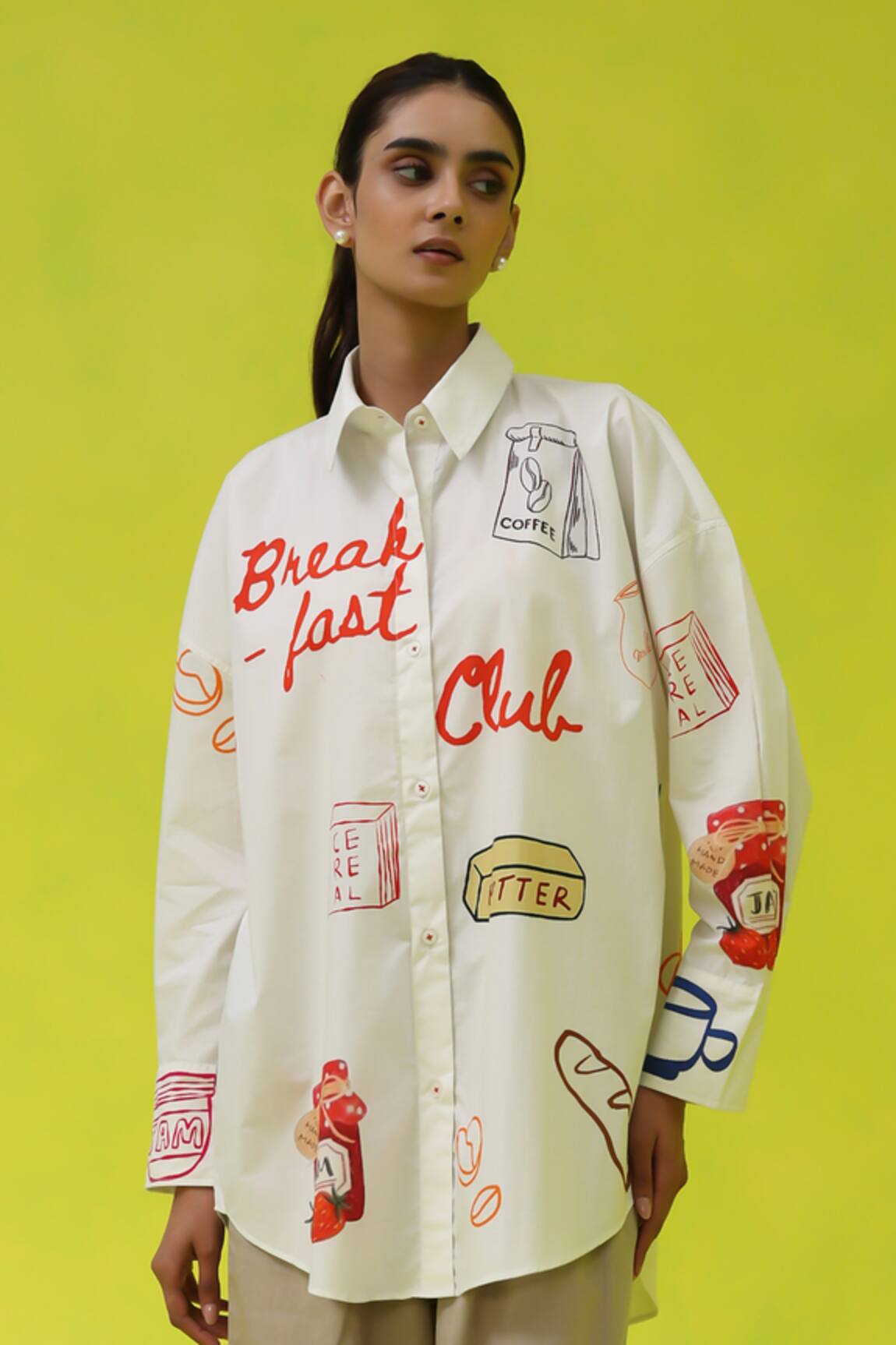 ROZA Breakfast Club Oversized Shirt 
