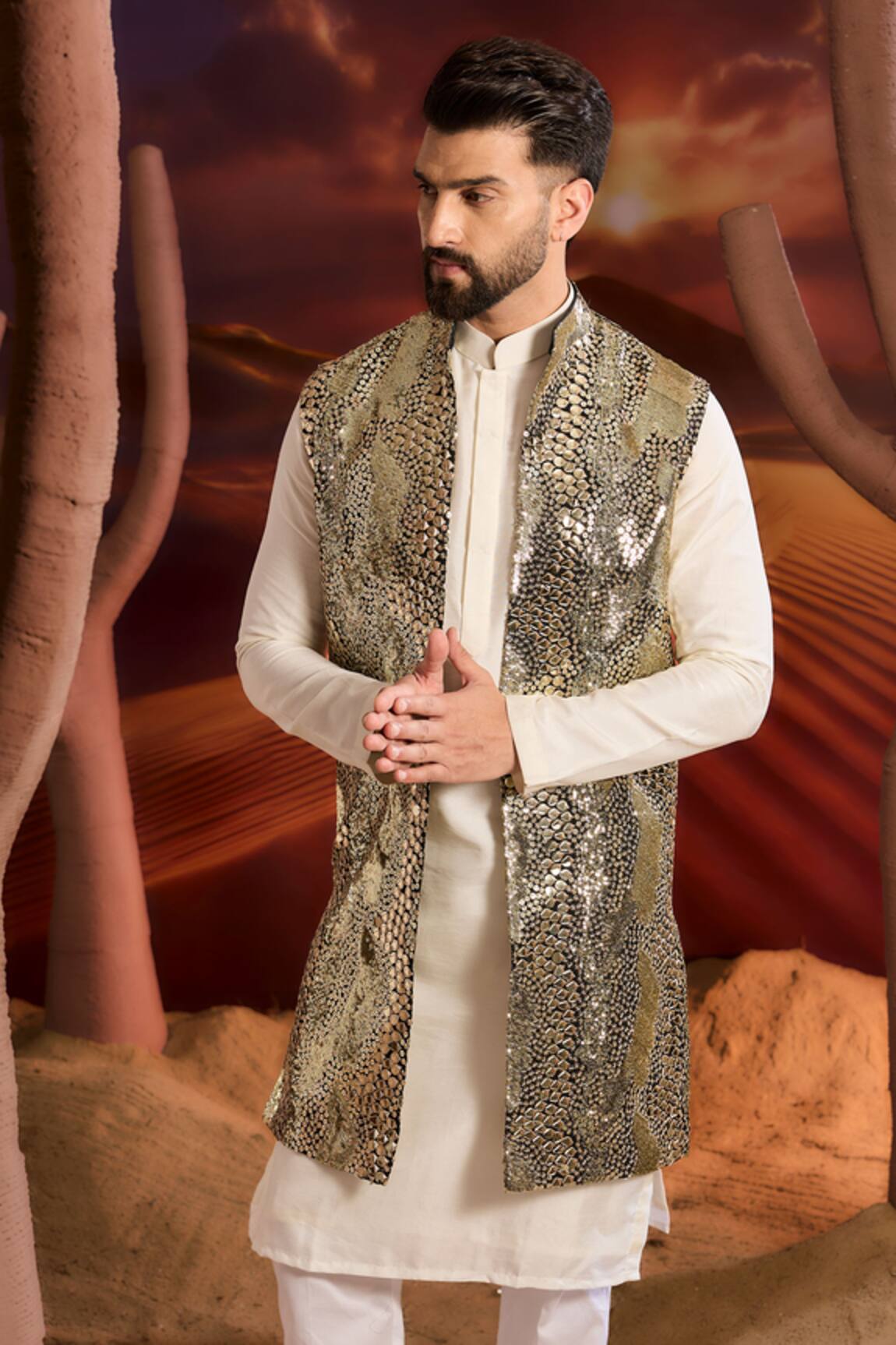 Kasbah Designer Georgette Nehru Jacket 