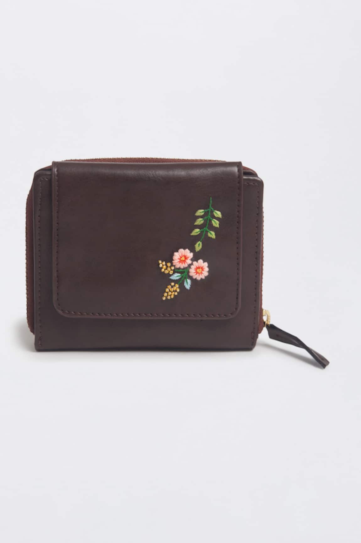 Miri Brown Peekaboo Wallet 
