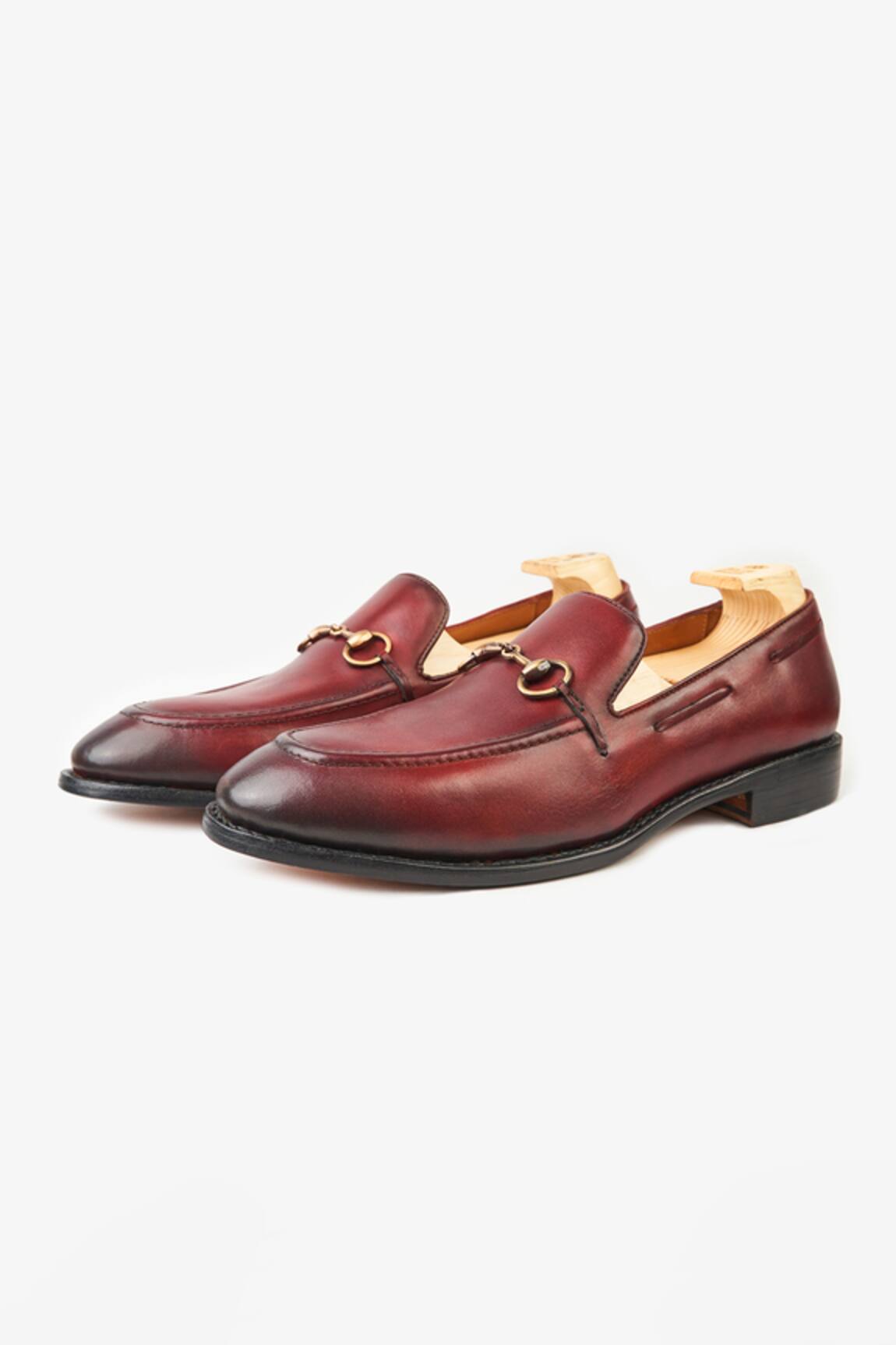 Whitemuds Adam Burgundy Slip Ons 