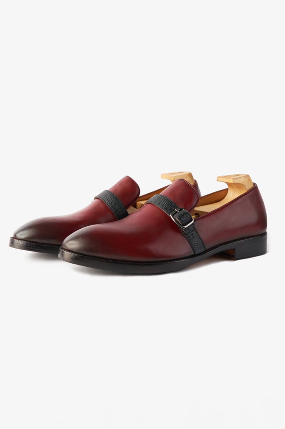 Whitemuds Chatham Burgundy Slip Ons 
