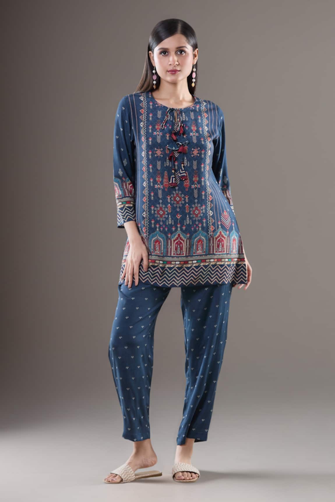 Naintara Bajaj Short Tunic & Pant Set 